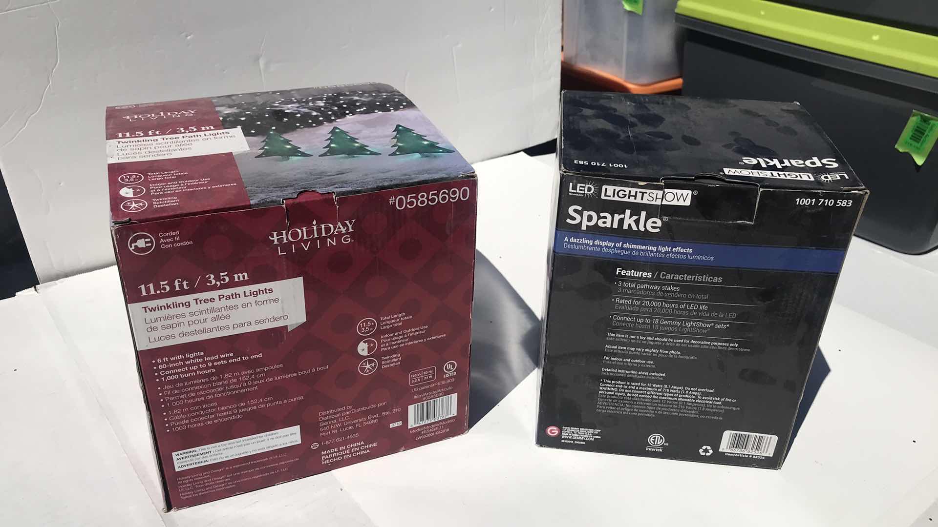 Photo 1 of CHRISTMAS DECORATIONS GARDEN LIGHTS 3 BOXES