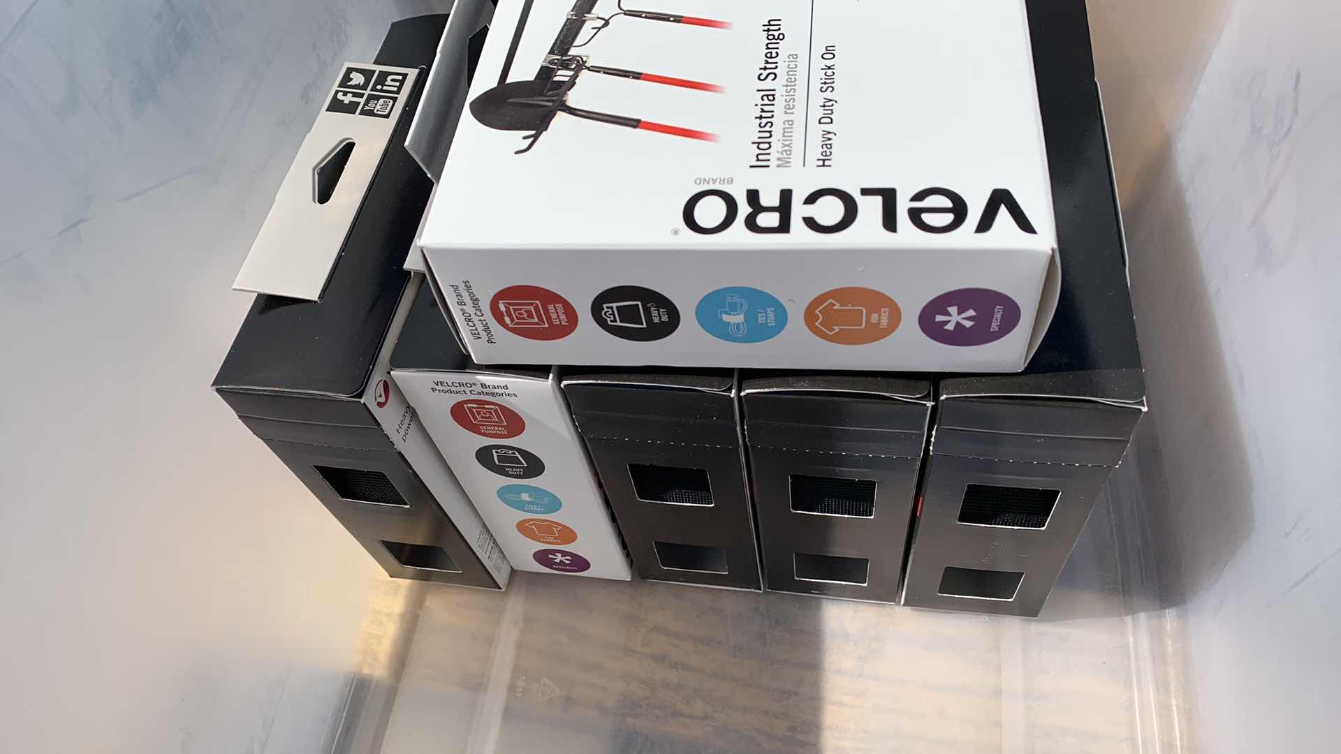 Photo 1 of 6 ROLLS OF INDUSTRIAL STRENGTH VELCRO TAPE 15” X 2”