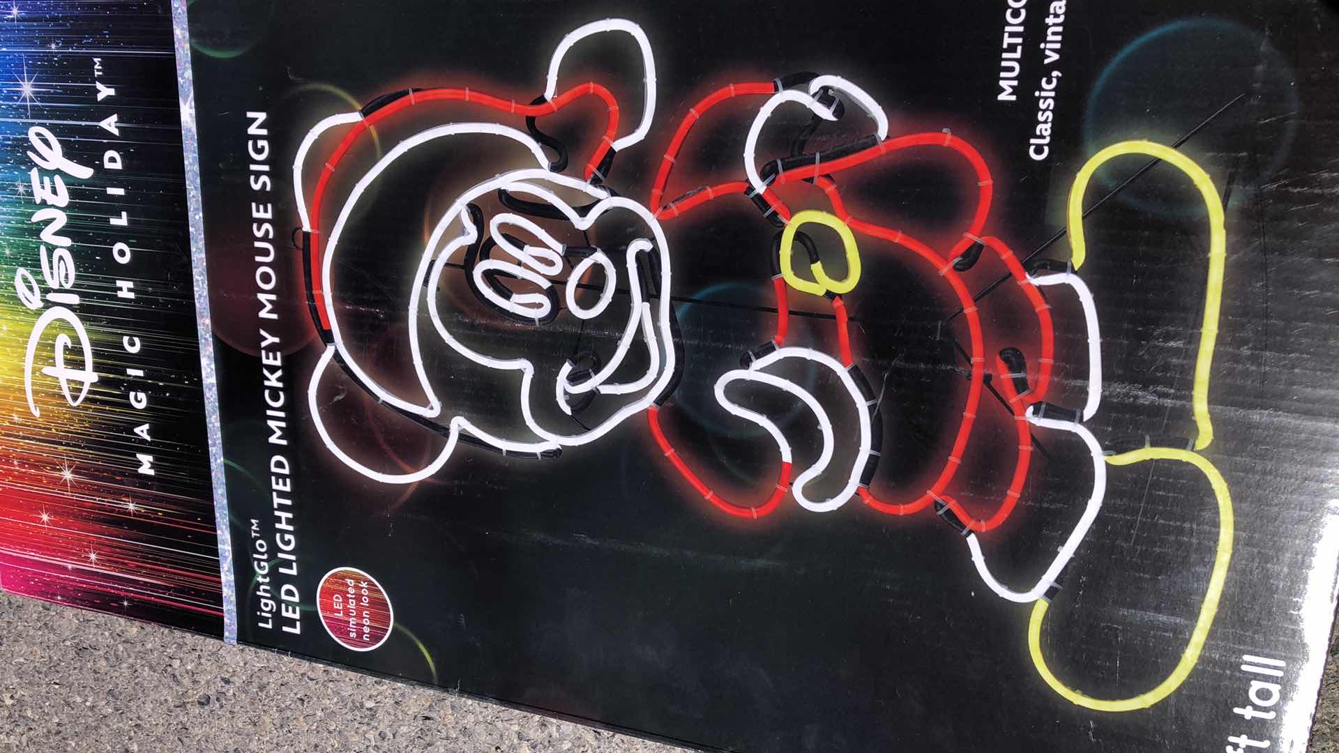 Photo 1 of CHRISTMAS DISNEY LED MICKEY MOUSE 2.4 FEET TALL