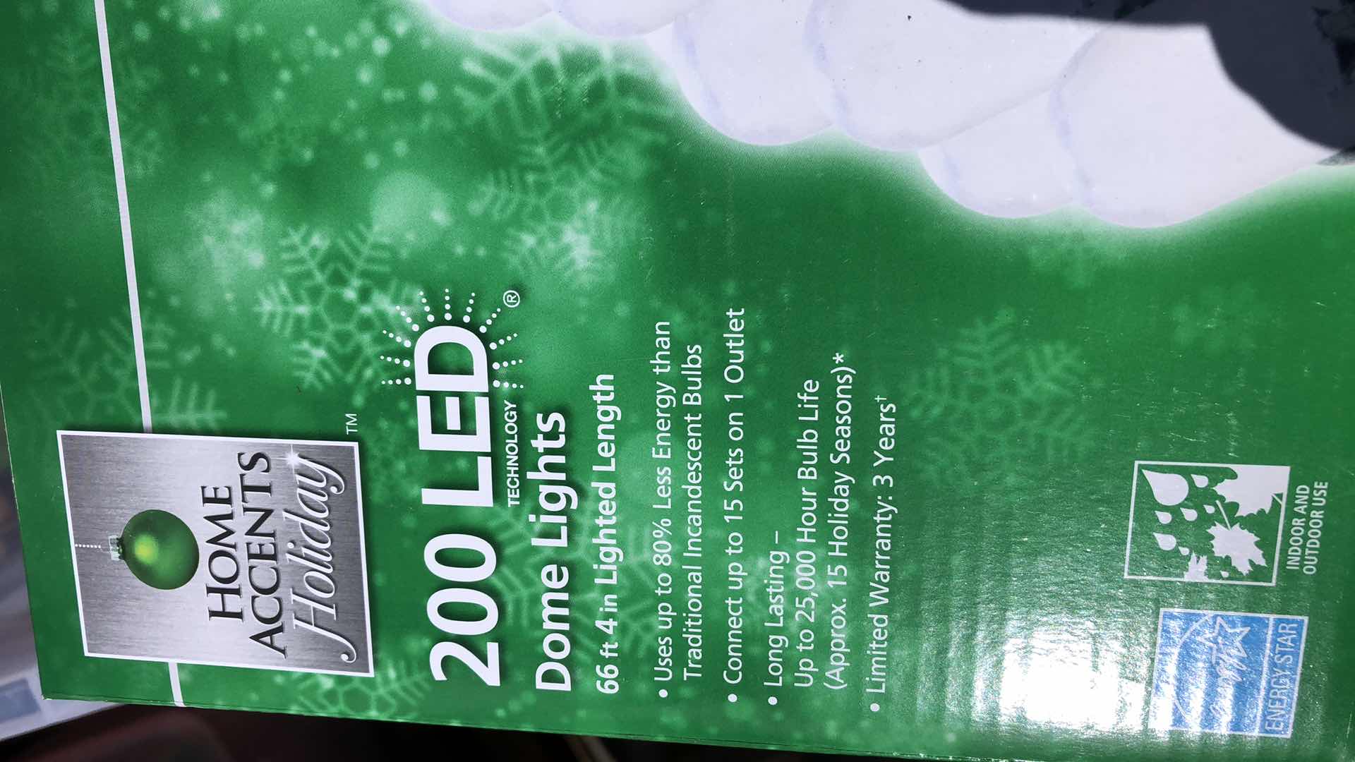 Photo 1 of 3 BOXES OF 200 LED CHRISTMAS DOME LIGHTS