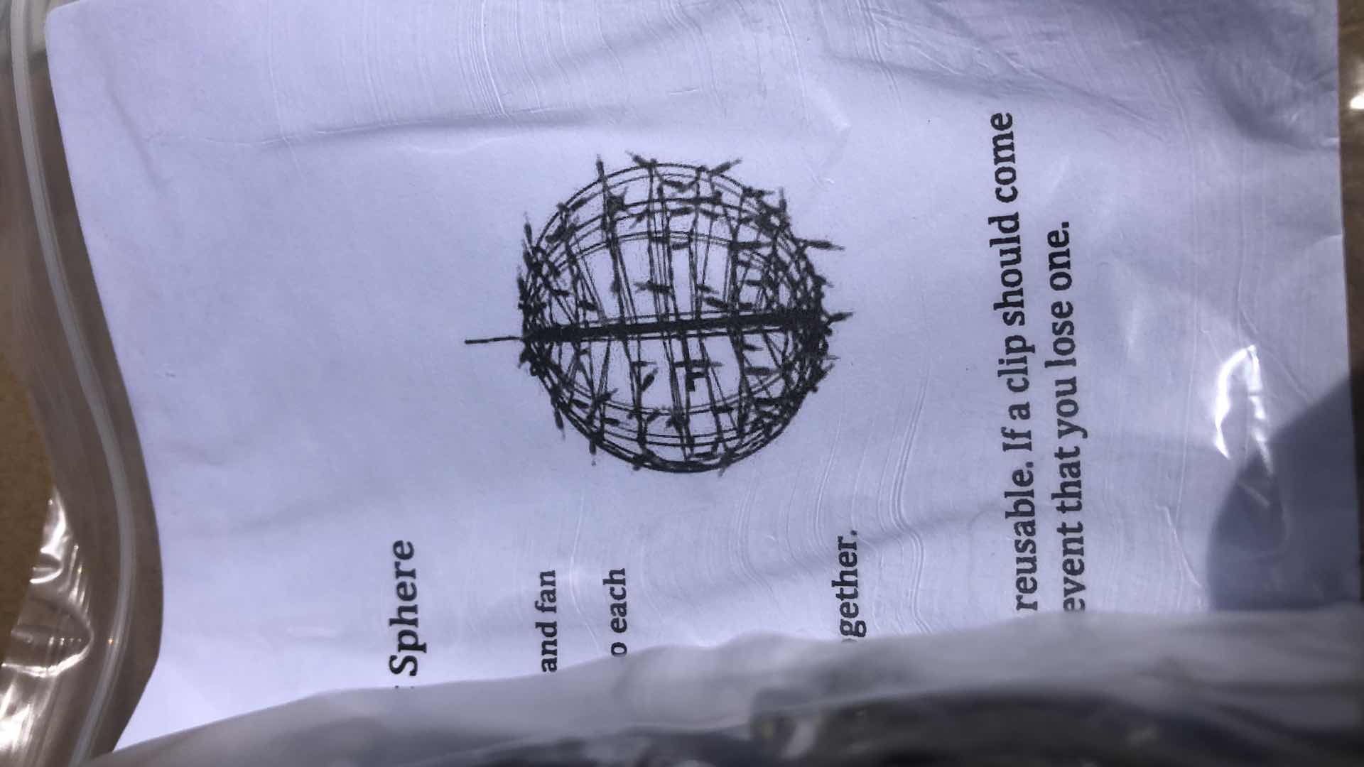 Photo 1 of 24” LIGHTED FOLDABLE FLAT SPHERE