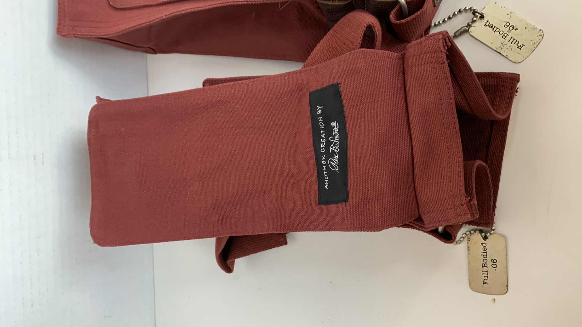 Photo 1 of 2-PARK B SMITH SINGLE CARGO WINE BOTTLE BAGS WITH SHOULDER STRAPS