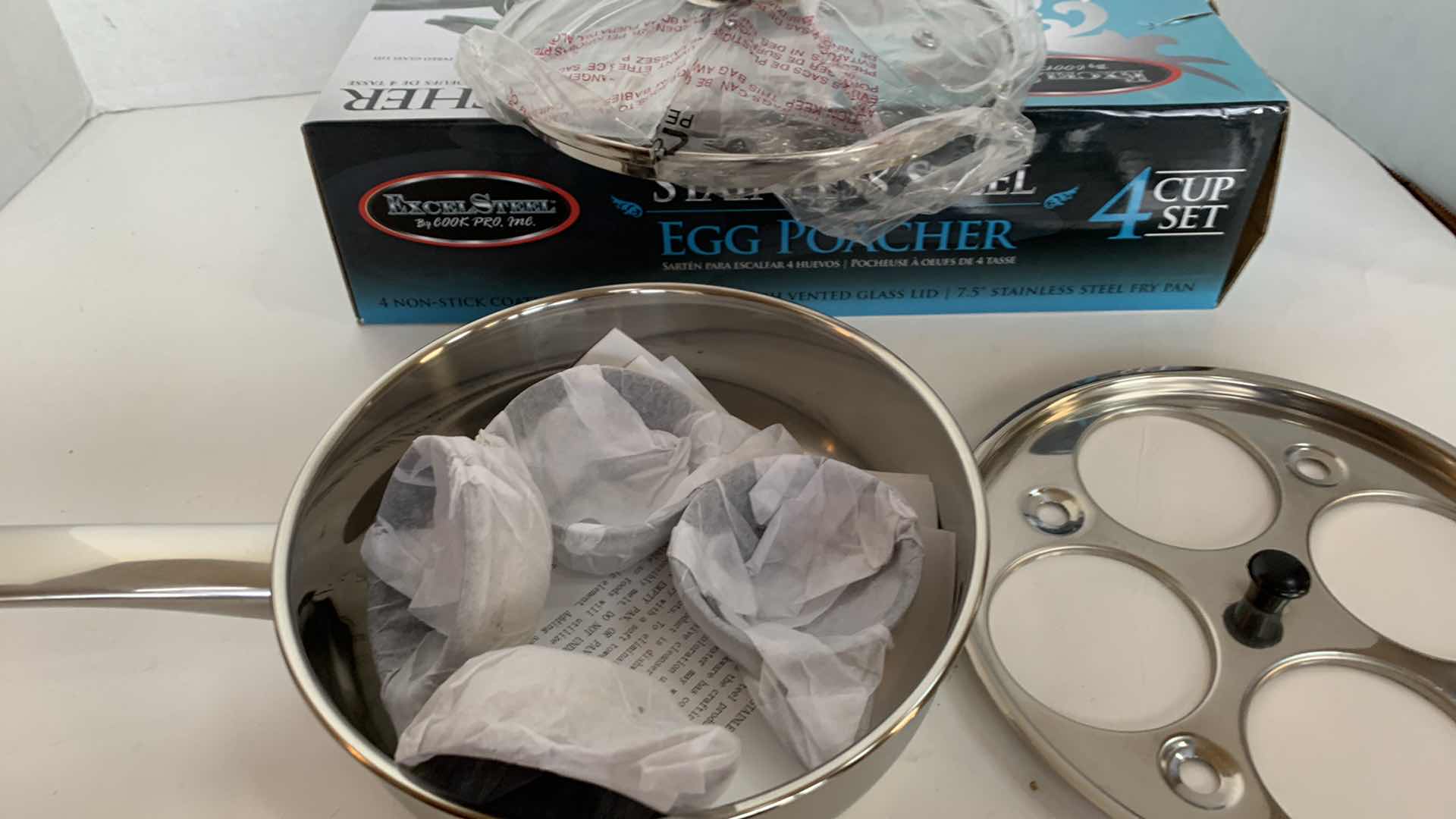 Photo 1 of EXCEL STEEL BY COOK PRO STAINLESS STEEL EGG POACHER