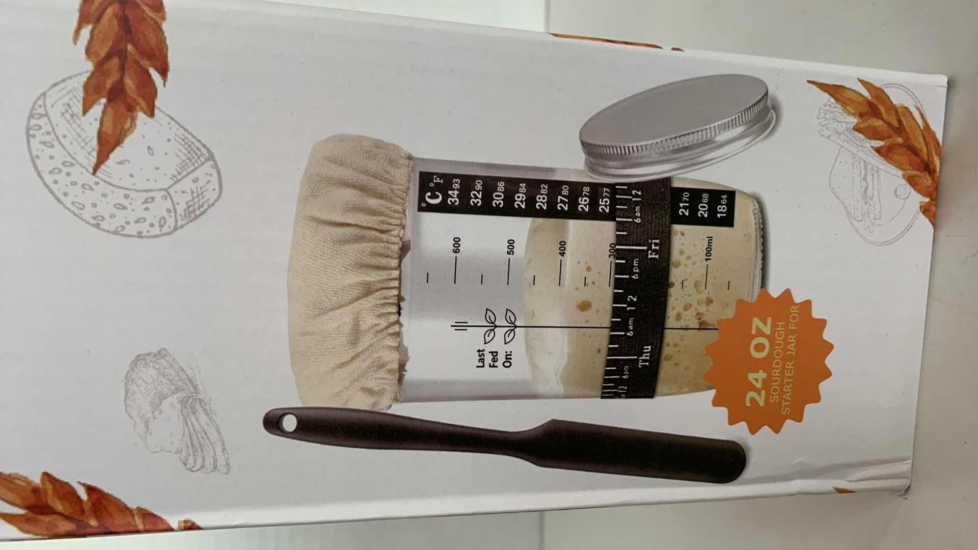 Photo 1 of ZUNMIAL SOURDOUGH STARTER JAR KIT