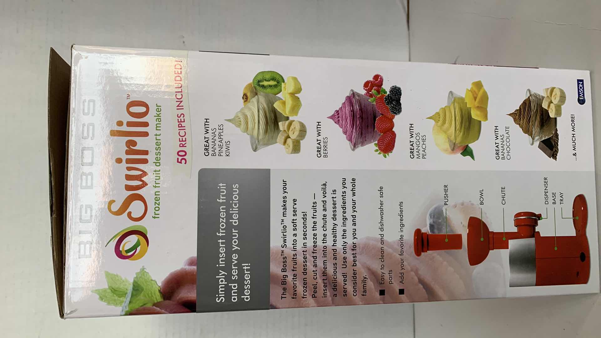 Photo 1 of BIG BOSS SWIRLIO FROZEN FRUIT DESSERT MAKER L