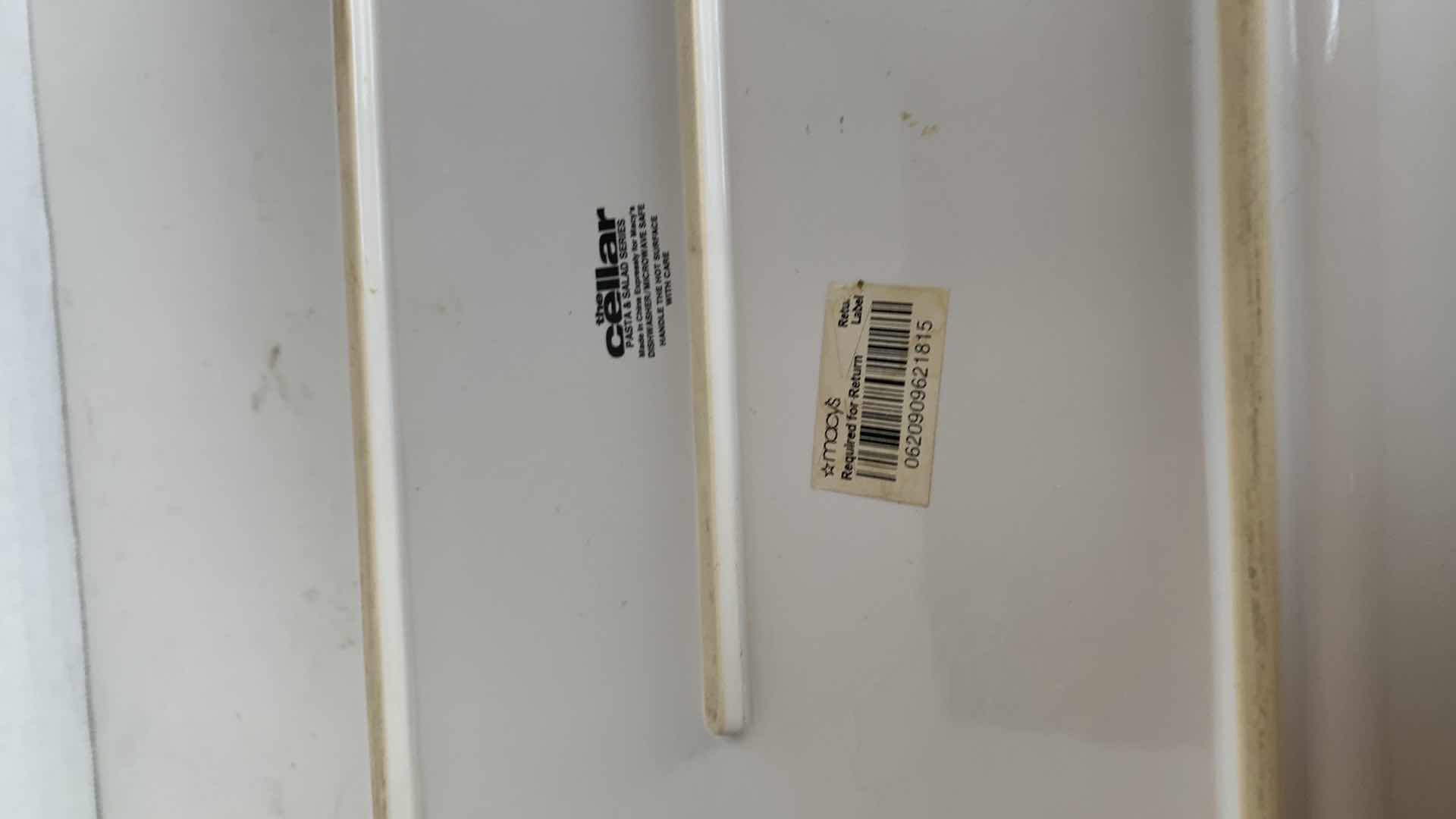 Photo 1 of SALAD OR PASTA PLATES 17” X 10”