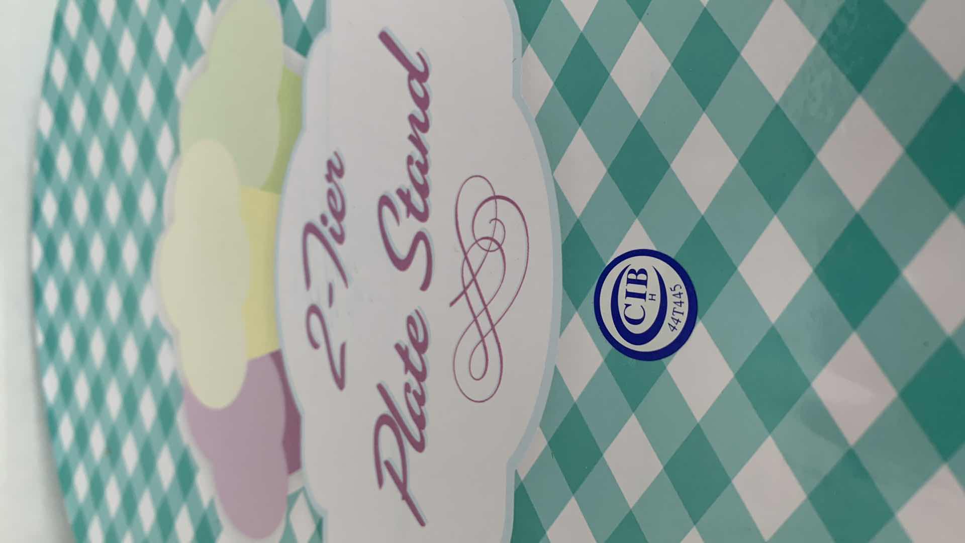 Photo 1 of 2-BLUE HARBOR TWO TIER PLATE STANDS