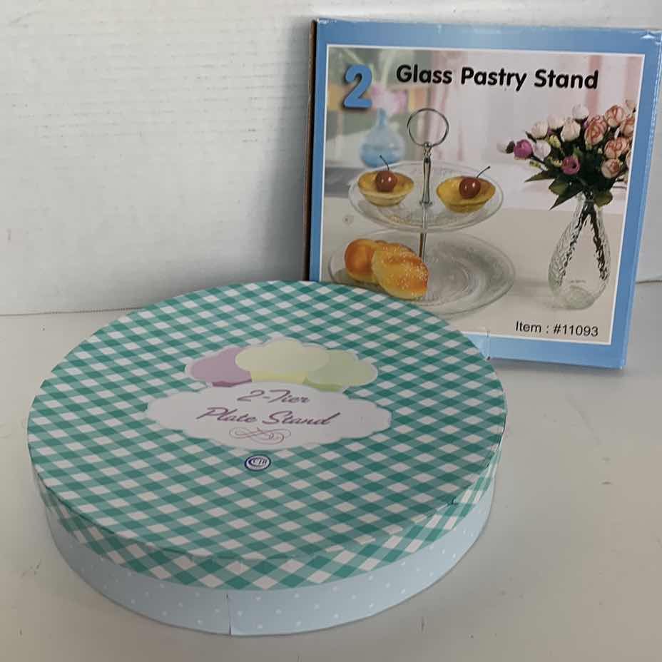 Photo 1 of 2-TWO TIER PLATE AND PASTRY STAND