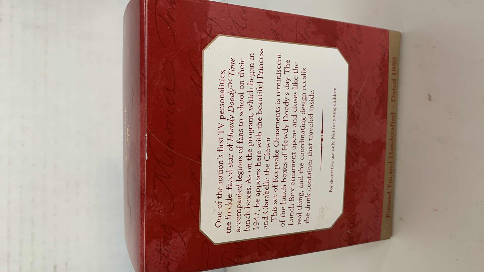 Photo 1 of VINTAGE HALLMARK HOWDIE DOODIE KEEPSAKE ORNAMENT