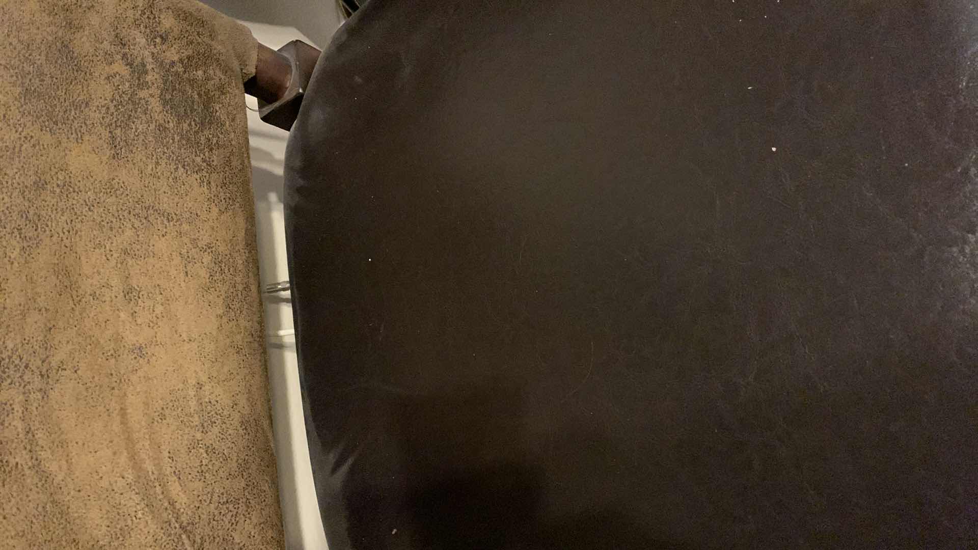 Photo 1 of FAUX LEATHER HIGH BACK CHAIR WITH NAILHEAD TRIM