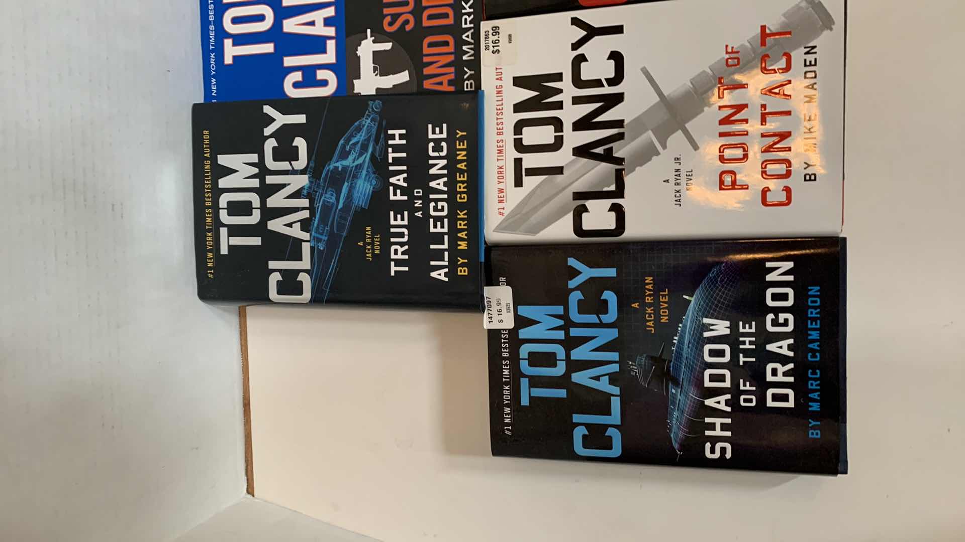 Photo 1 of 4-TOM CLANCY HARD COVER BOOKS