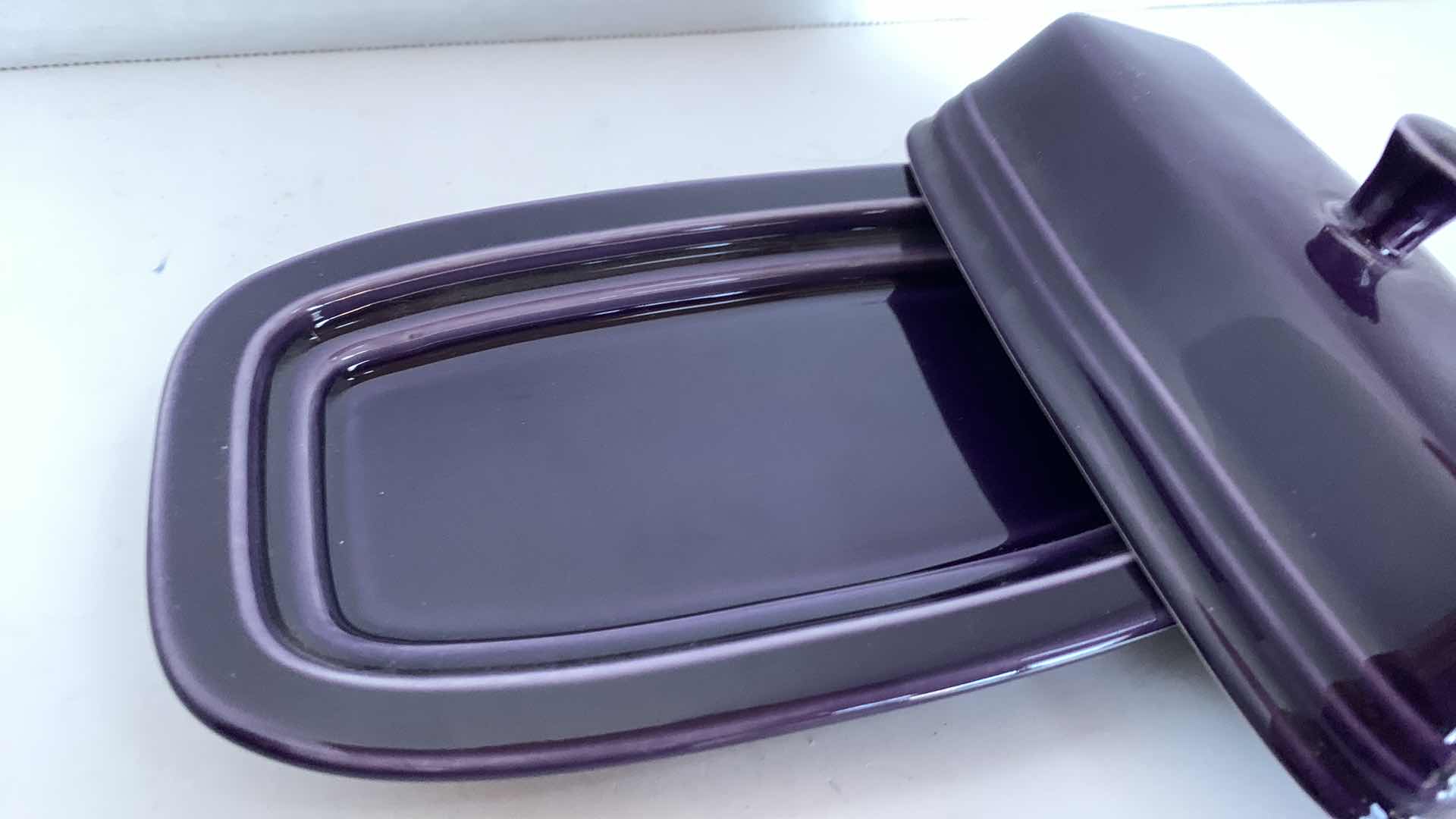 Photo 1 of VINTAGE FIESTAWARE PLUM COVERED BUTTER HOLDER