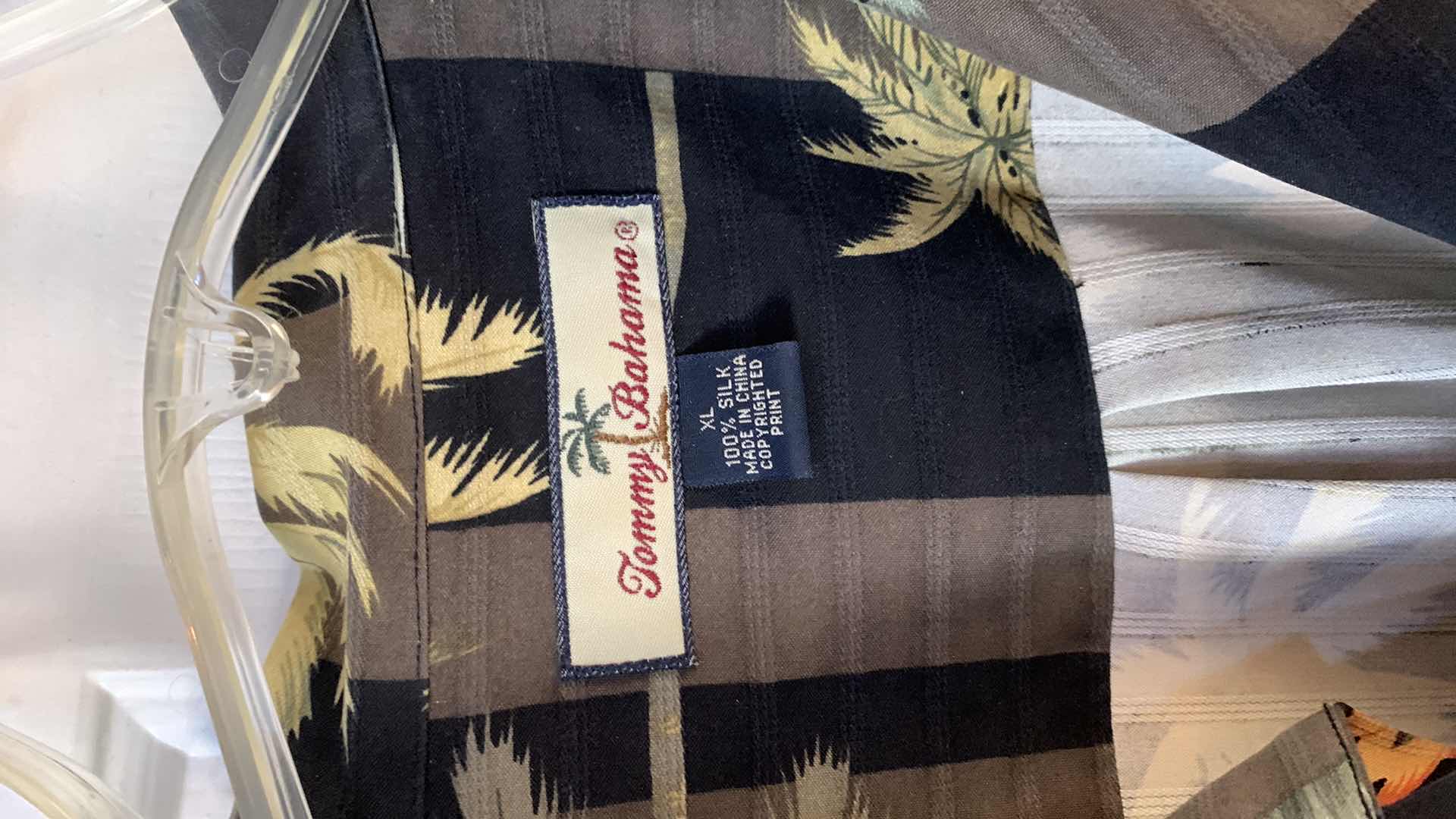 Photo 1 of MENS TOMMY BAHAMA 100% SILK SHIRT SIZE XL