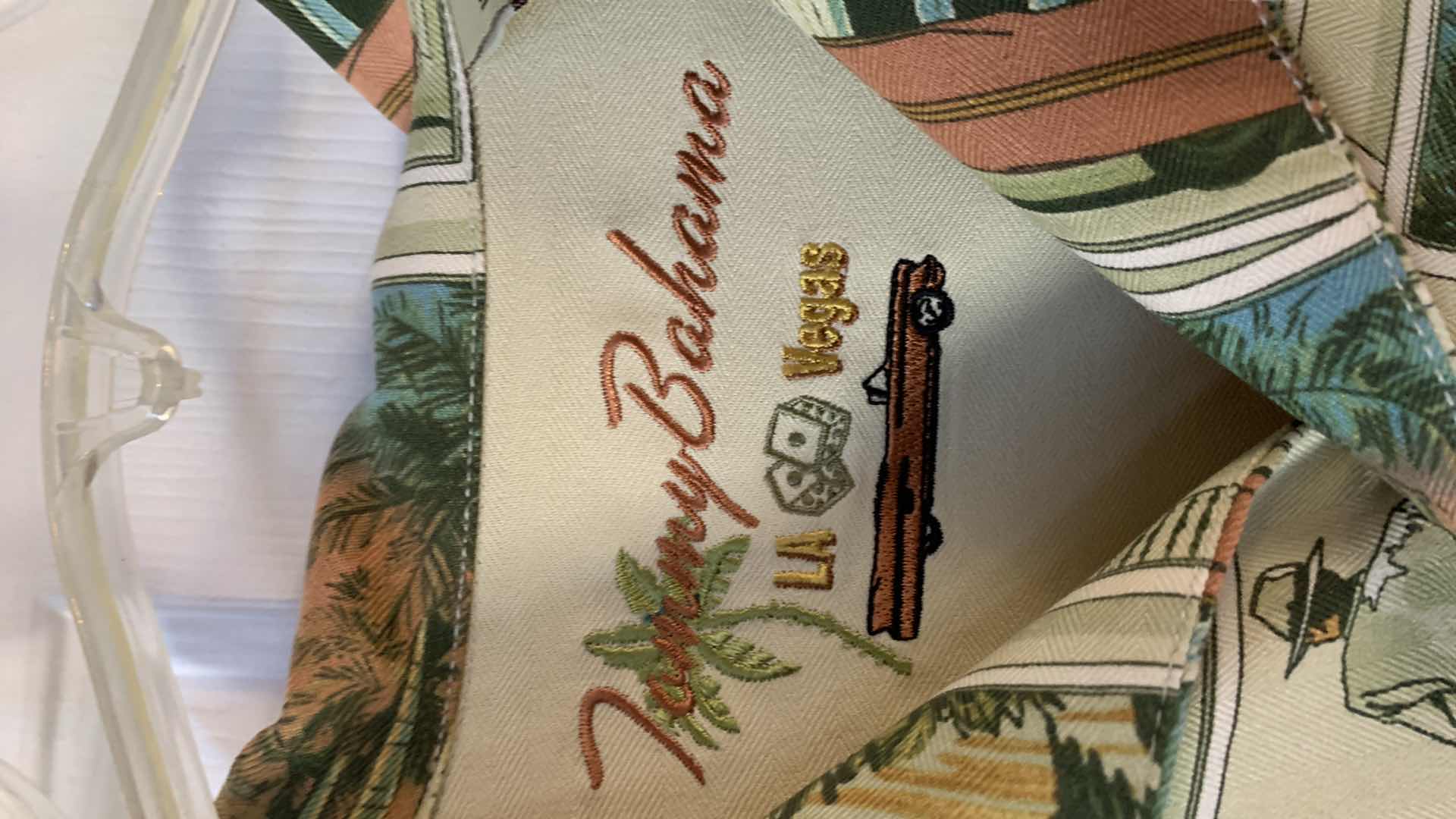 Photo 1 of MENS TOMMY BAHAMA “LA TO LAS VEGAS CAMP” 100% SILK SHIRT SIZE L