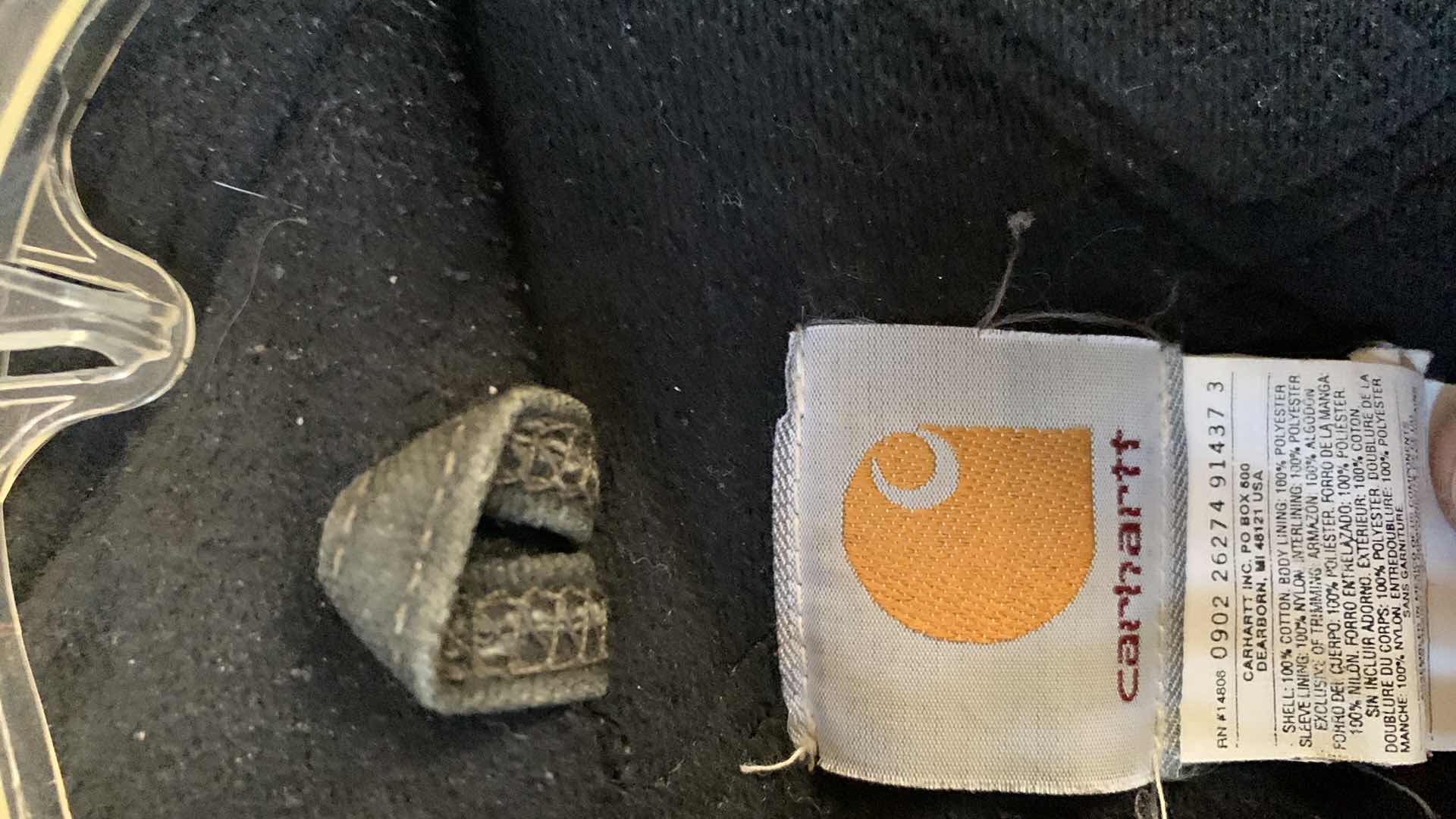 Photo 1 of MENS CARHARTT COTTON CANVAS HOODED JACKET SIZE XL TALL