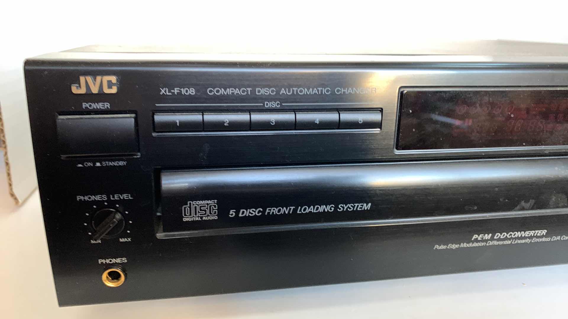 Photo 1 of JVC 5-CD DISC CHANGER MODEL XL-F108
