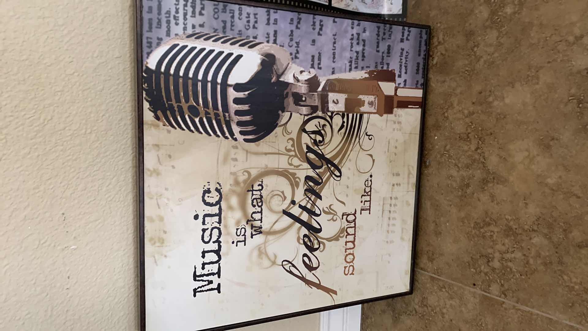 Photo 1 of MUSIC INSPIRED ART PRINTS 19” X 19”, AND 5” X 45”