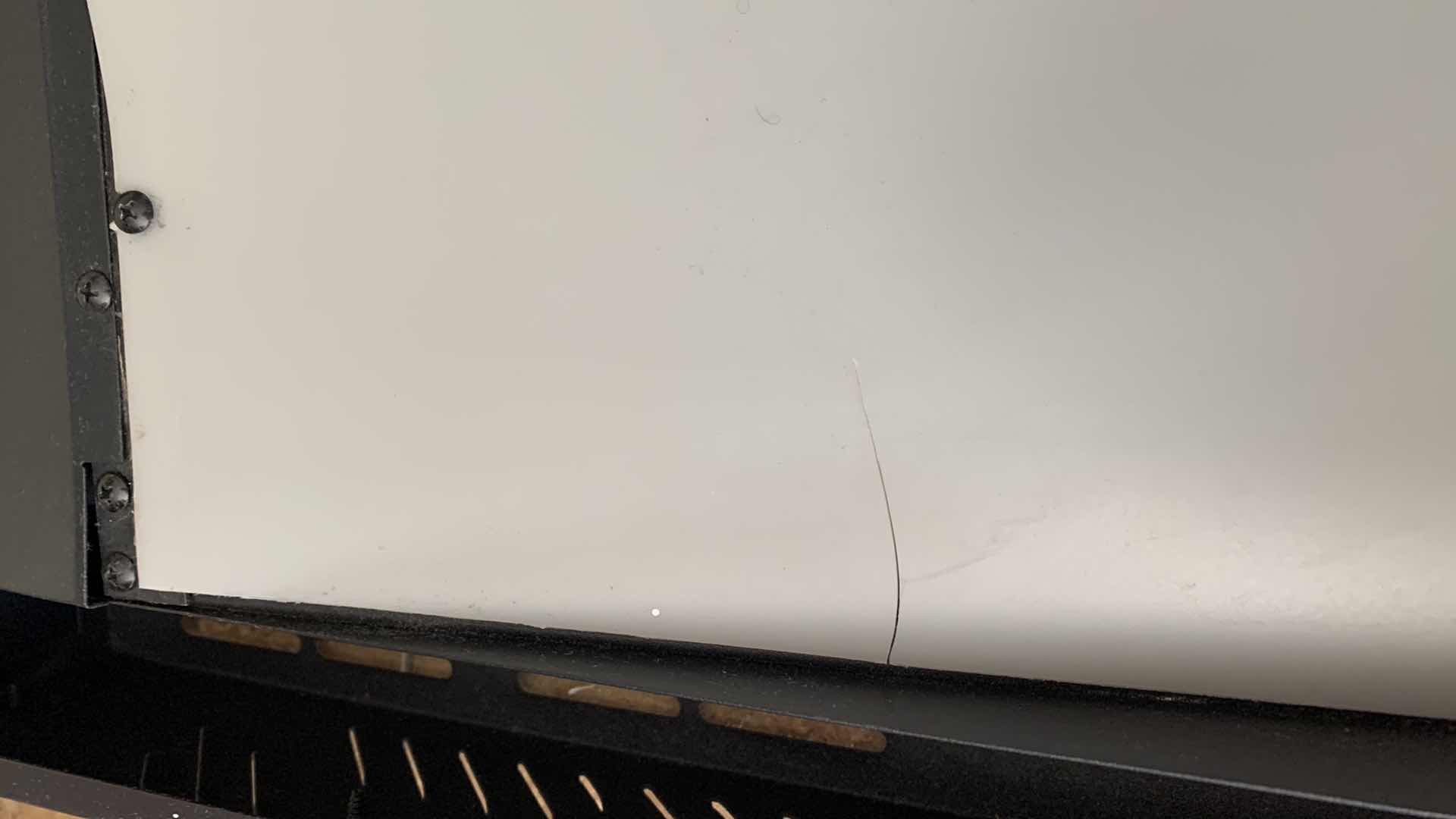 Photo 1 of ELECTRIC FIREPLACE WITH HEATER AND REMOTE CONTROL 35” X 22” SCREEN SIZE, CHIMNEY HOLE MOUNT SIZE