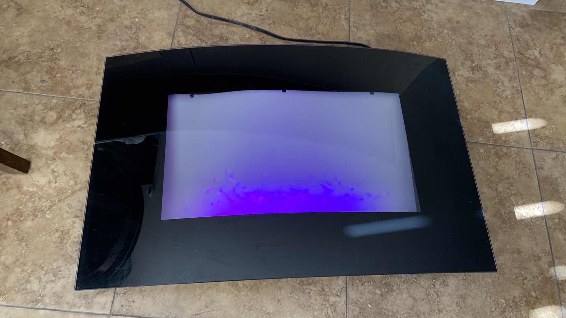 Photo 1 of ELECTRIC FIREPLACE WITH HEATER AND REMOTE CONTROL 35” X 22” SCREEN SIZE, CHIMNEY HOLE MOUNT SIZE