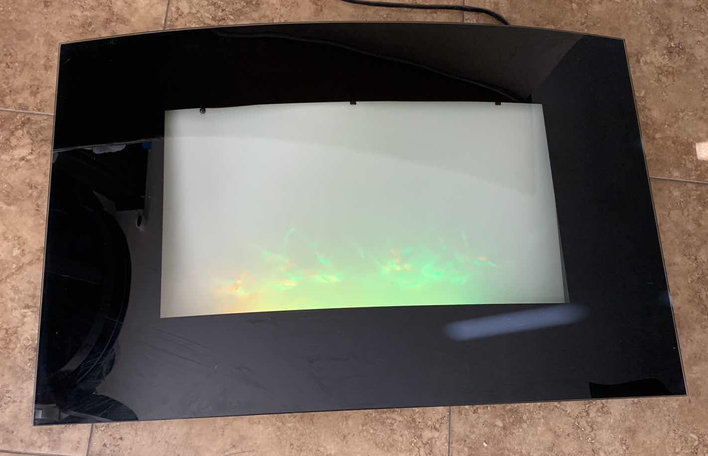 Photo 1 of ELECTRIC FIREPLACE WITH HEATER AND REMOTE CONTROL 35” X 22” SCREEN SIZE, CHIMNEY HOLE MOUNT SIZE