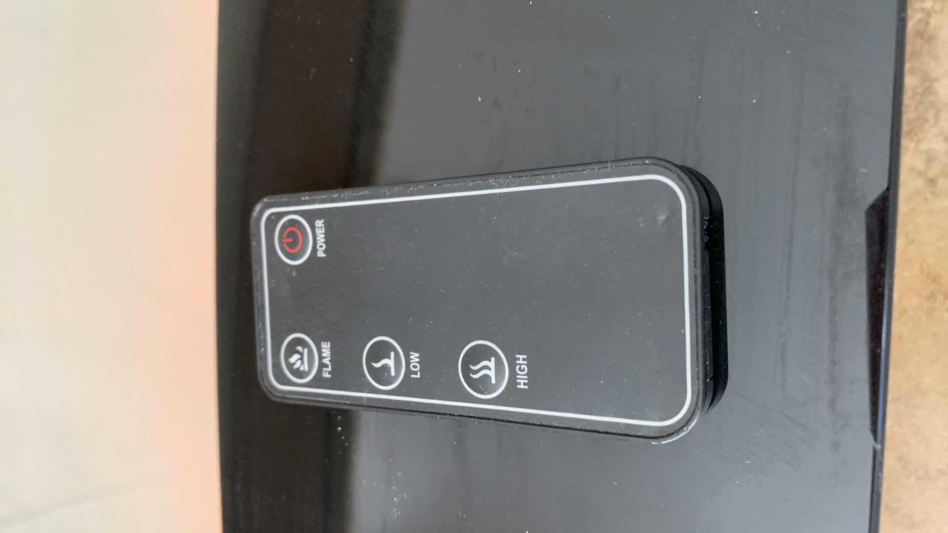 Photo 1 of ELECTRIC FIREPLACE WITH HEATER AND REMOTE CONTROL 35” X 22” SCREEN SIZE, CHIMNEY HOLE MOUNT SIZE