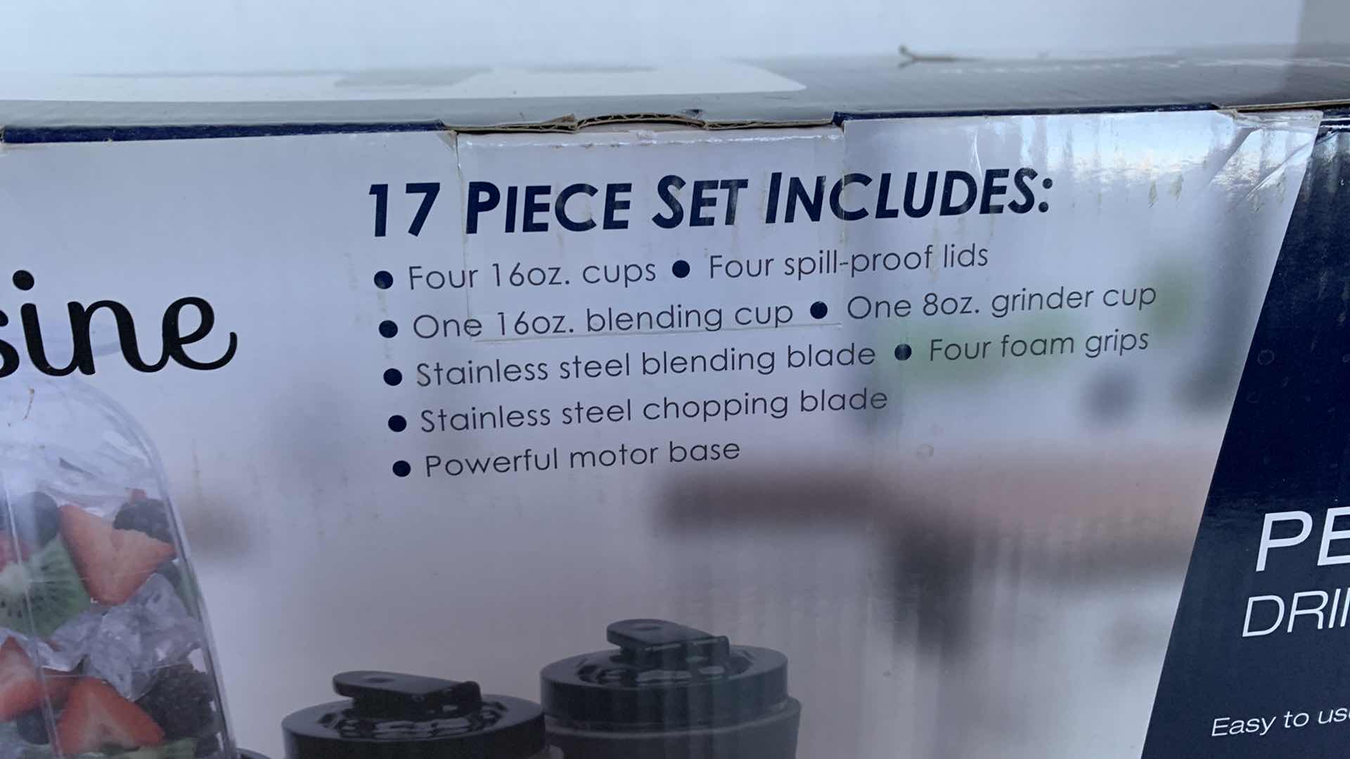 Photo 1 of ELITE CUISINE 17 PIECE PERSONAL DRINK BLENDER