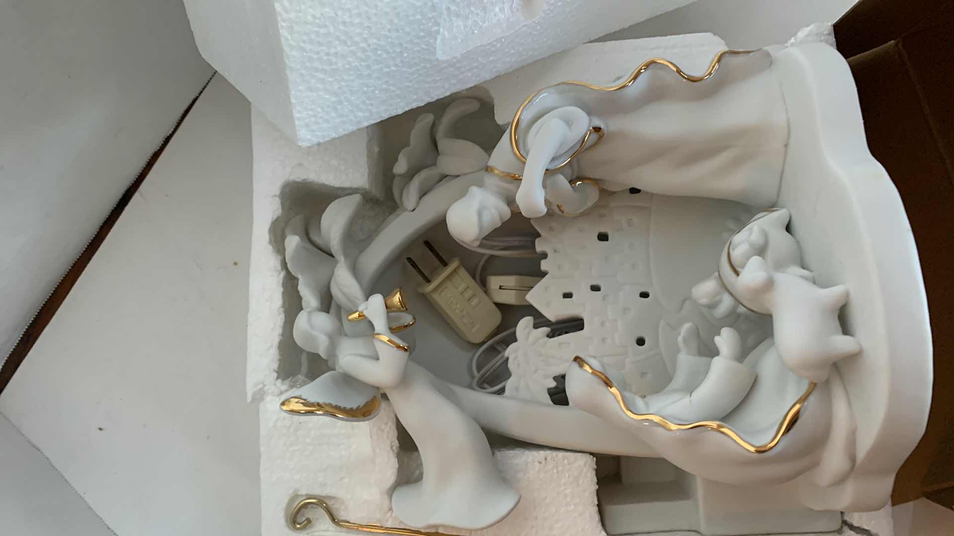 Photo 1 of PORCELAIN LIGHTED NATIVITY SET