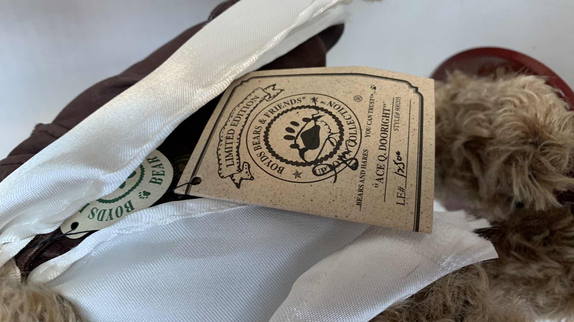 Photo 1 of BOYDS COLLECTION ORIGINAL MOHAIR BEAR LIMITED EDITION 12” TALL