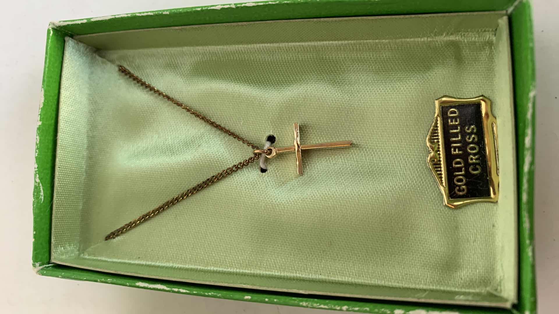 Photo 1 of STERLING SILVER CROSS AND GOLD FILLED CROSS NECKLACE