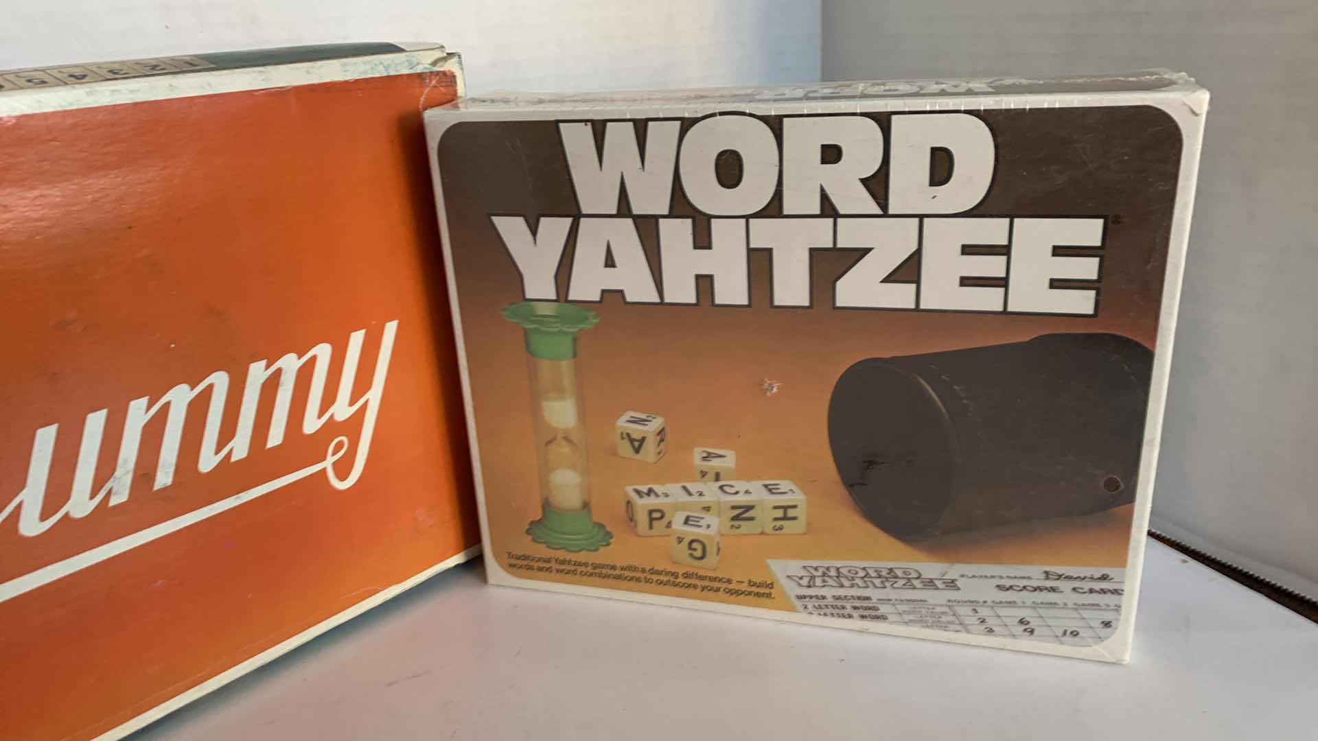 Photo 1 of 2-VINTAGE GAMES: RUMMY AND WORD YAHTZEE