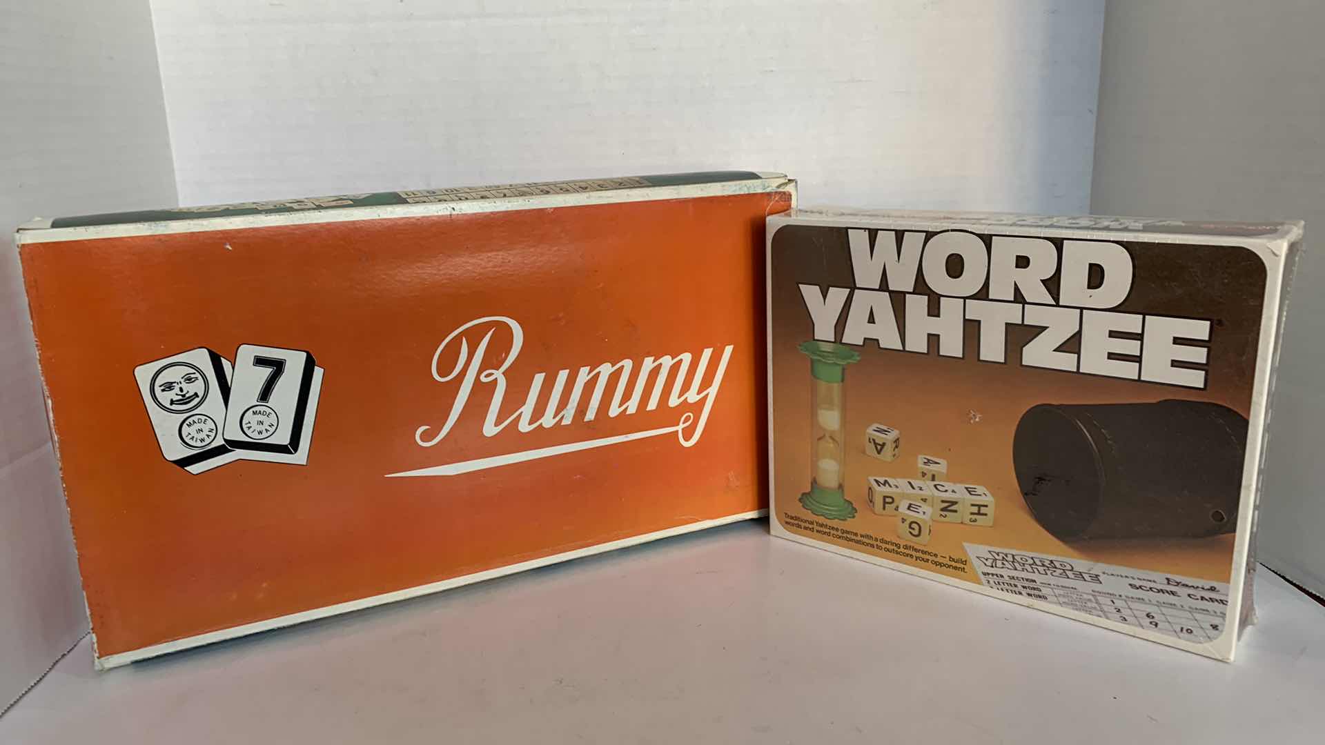 Photo 1 of 2-VINTAGE GAMES: RUMMY AND WORD YAHTZEE