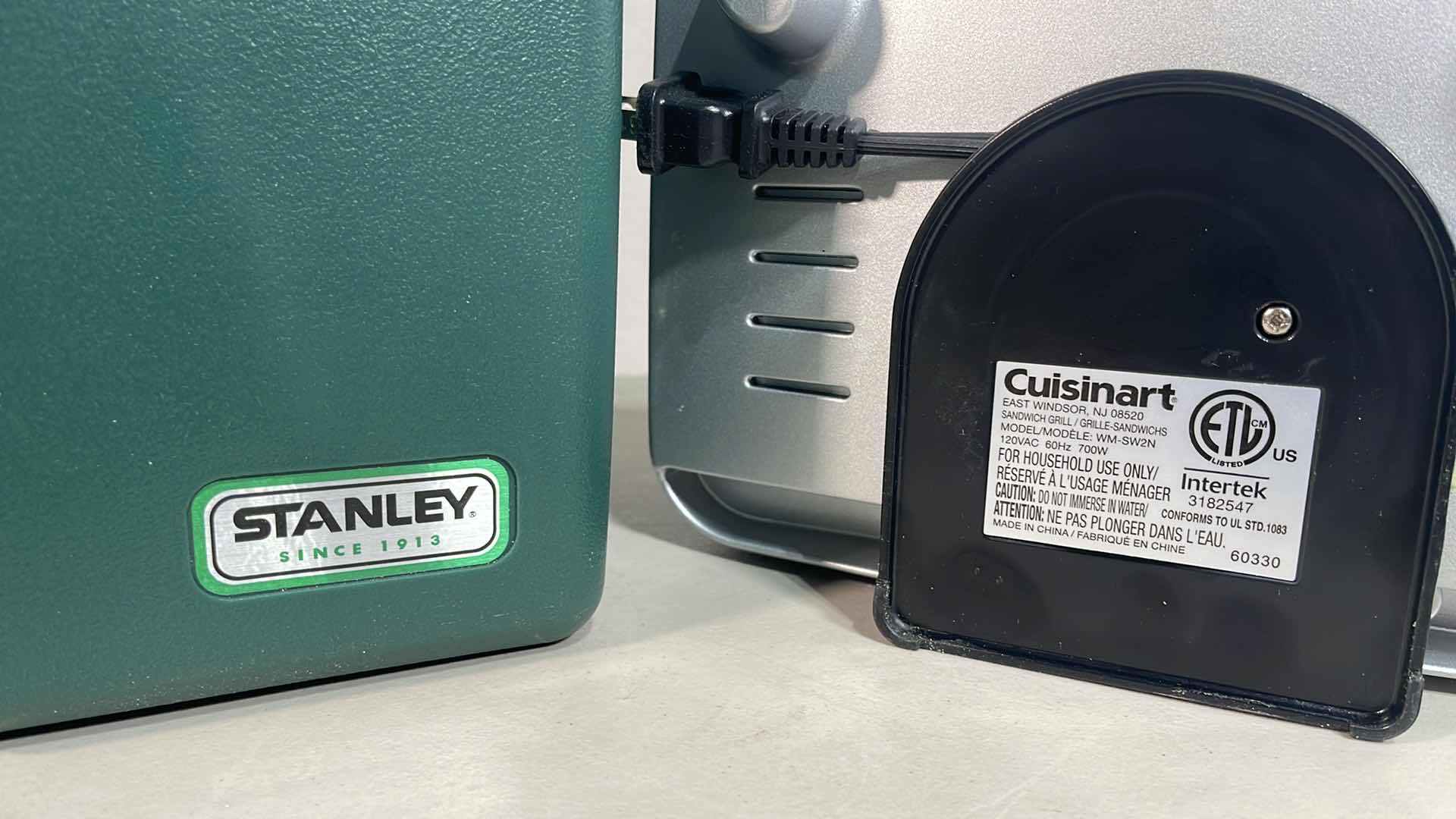 Photo 1 of CUISINART SANDWICH GRILL & STANLEY COOLER