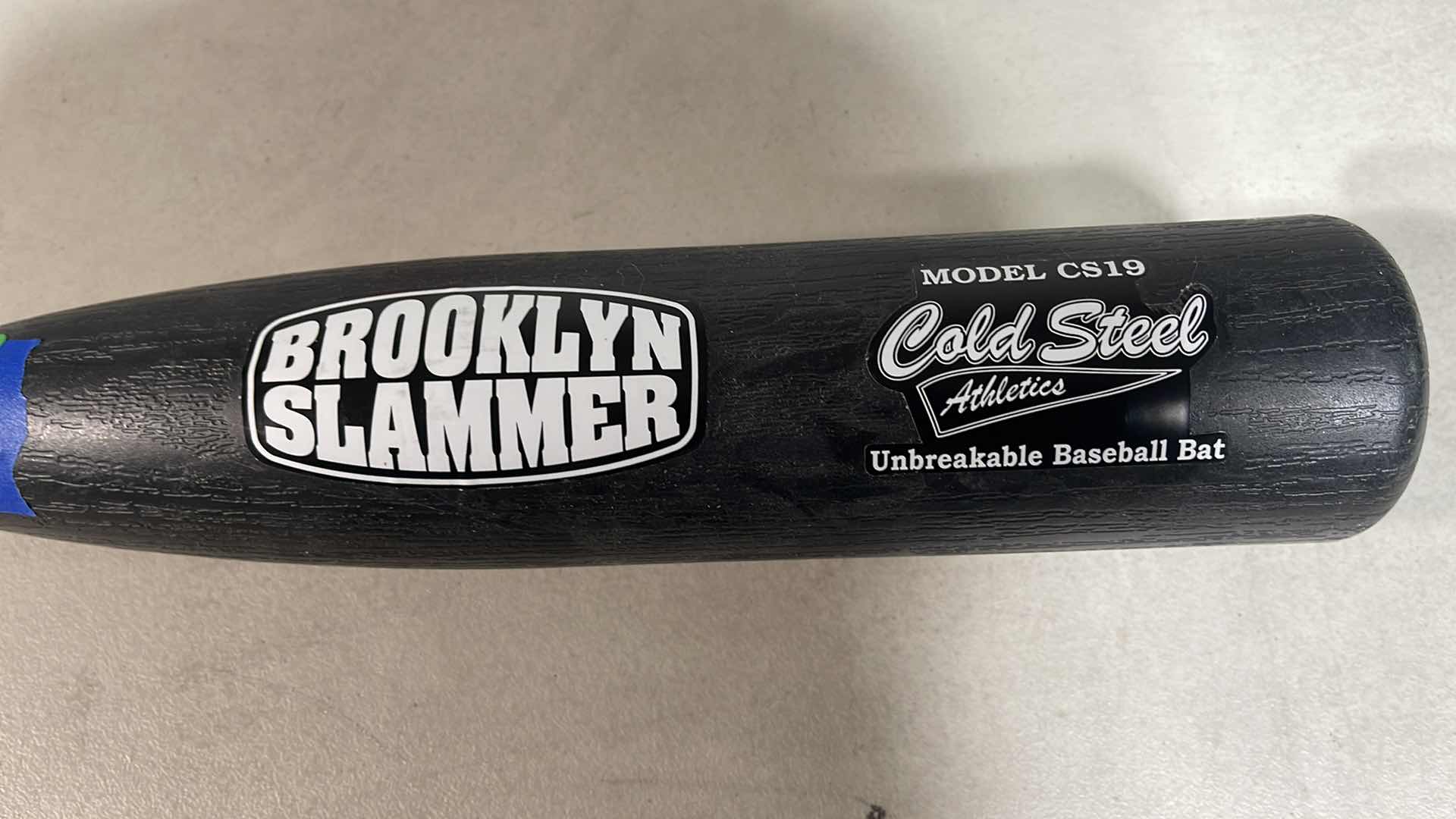Photo 1 of BROOKLYN SLAMMER COLD STEEL ATHLETICS UNBREAKABLE BASEBALL BAT 19” MODEL CS19