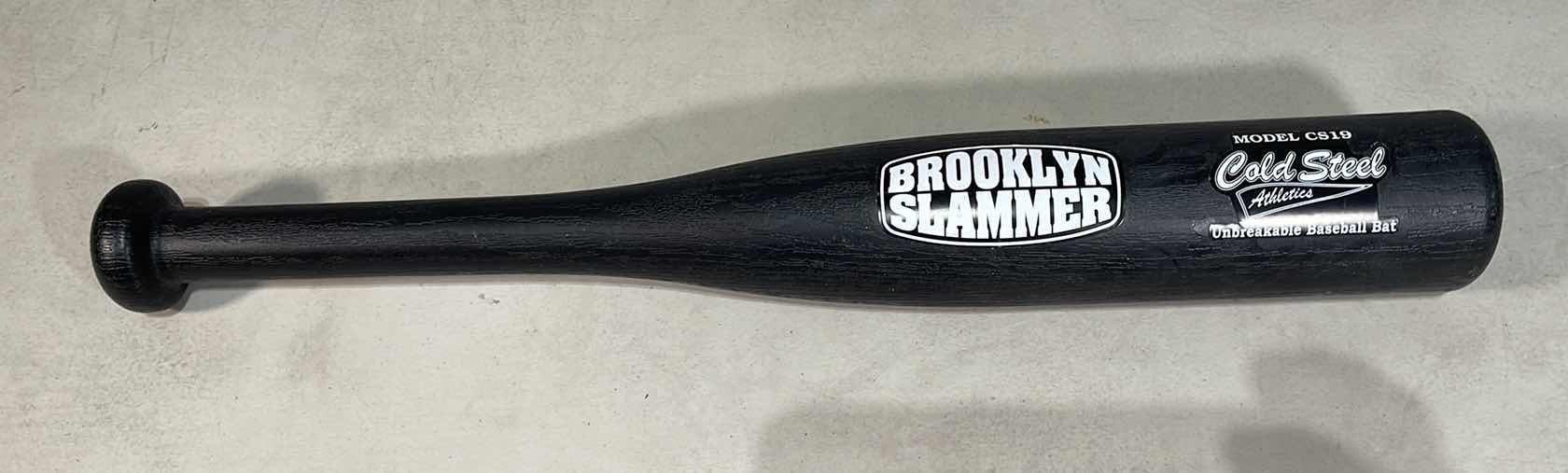 Photo 1 of BROOKLYN SLAMMER COLD STEEL ATHLETICS UNBREAKABLE BASEBALL BAT 19” MODEL CS19