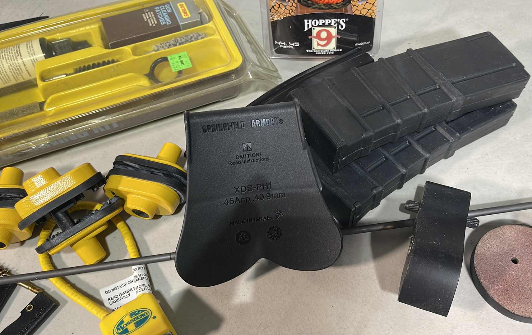 Photo 1 of Cleaning MiSC, GUN LOCKS, 556 MAGAZINES (3) & SPRINFIELD ARMORY HOLSTER