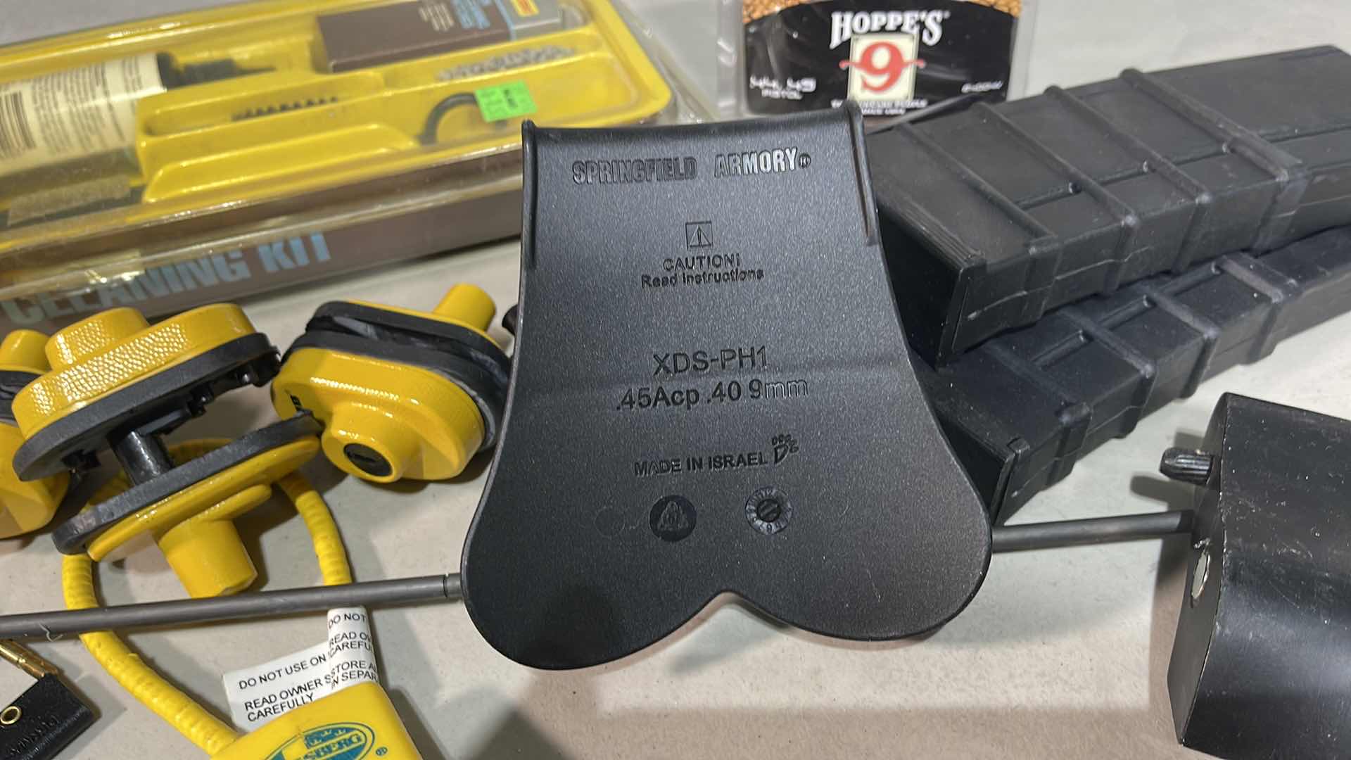 Photo 1 of Cleaning MiSC, GUN LOCKS, 556 MAGAZINES (3) & SPRINFIELD ARMORY HOLSTER