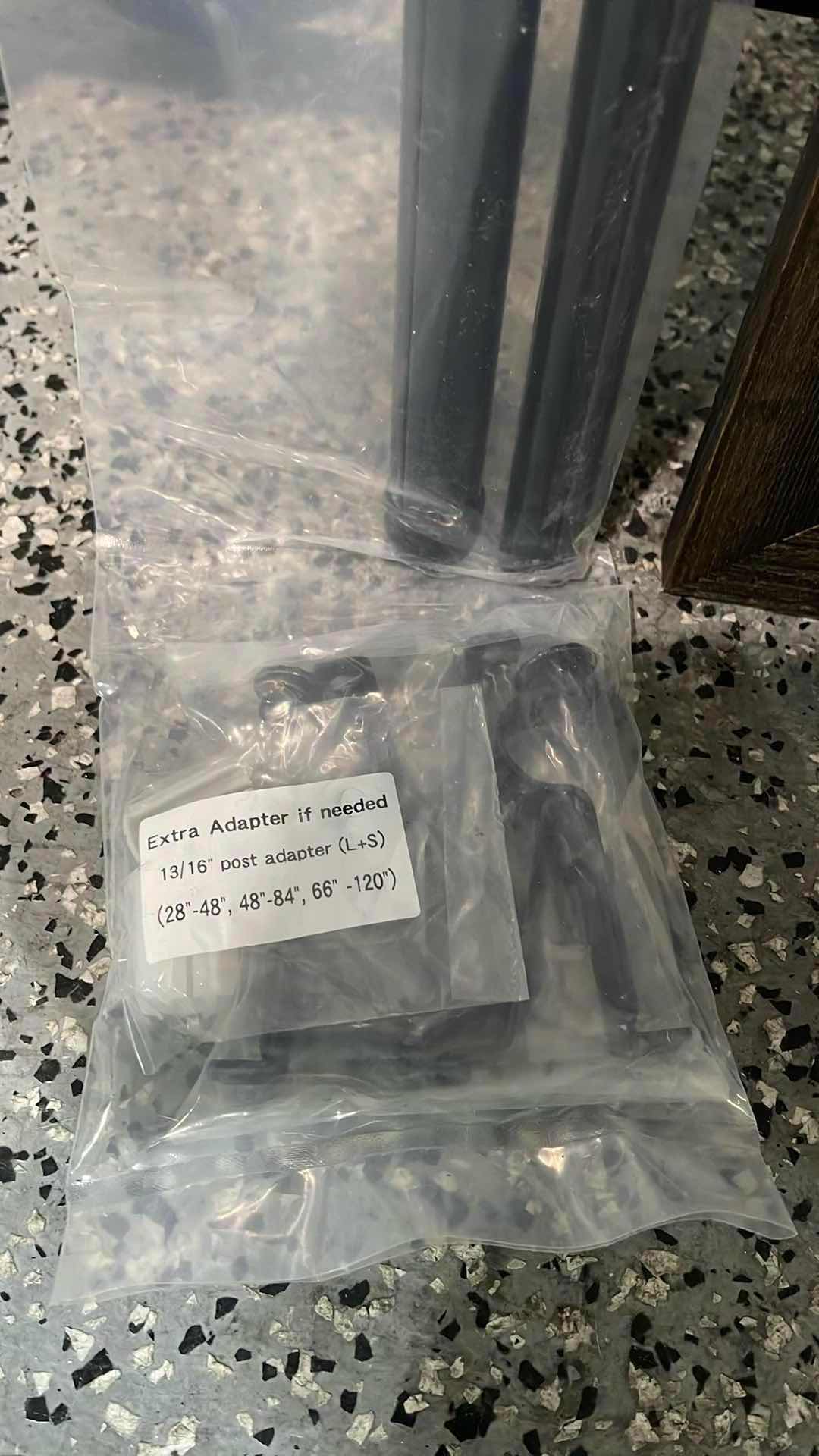 Photo 1 of CURTAIN ROD KIT 48”, WODEN TV TRAY & WOODEN PICTURE FRAME 16” X 22”