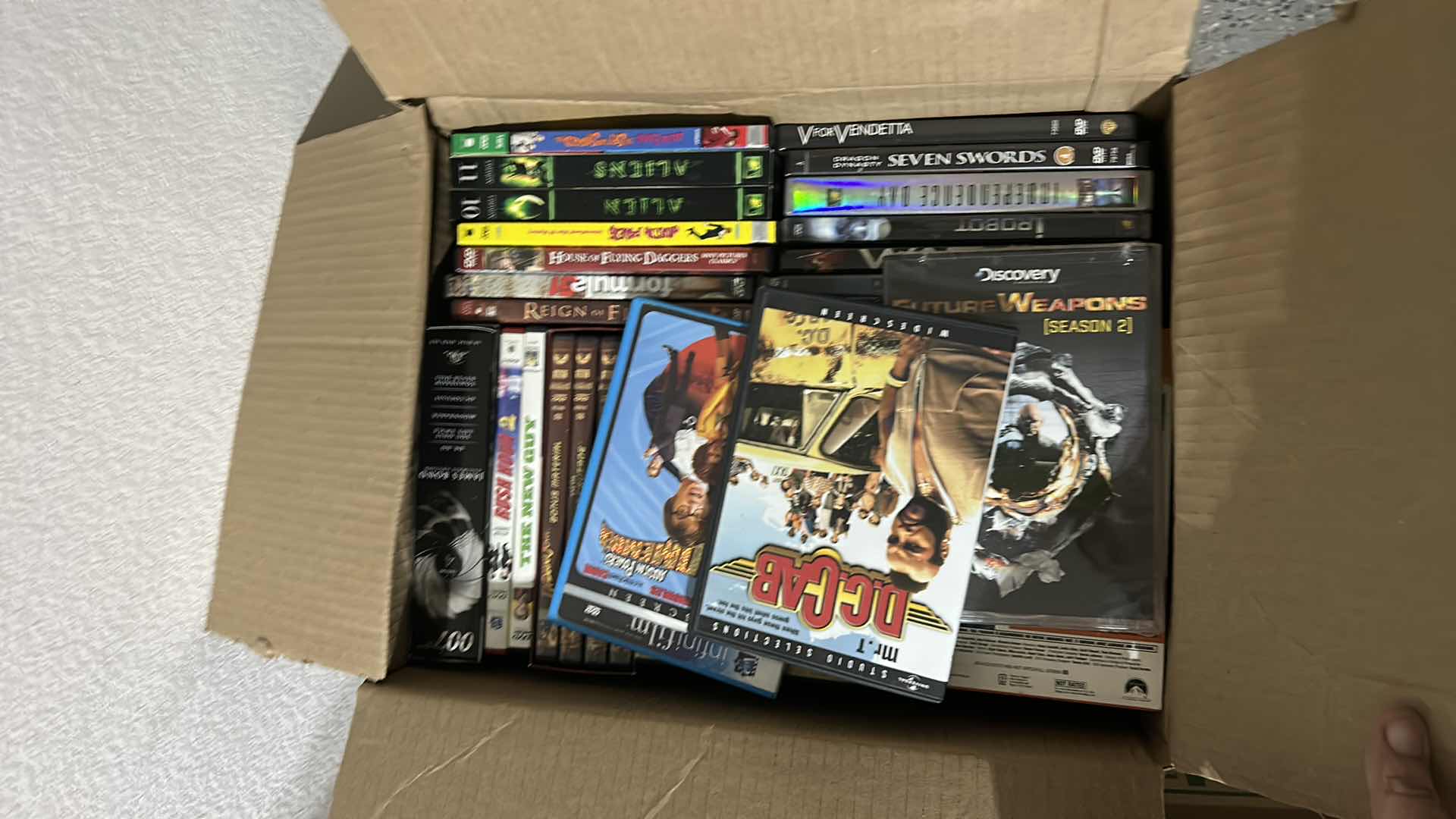 Photo 1 of CARTON FILLED WITH DVD’s