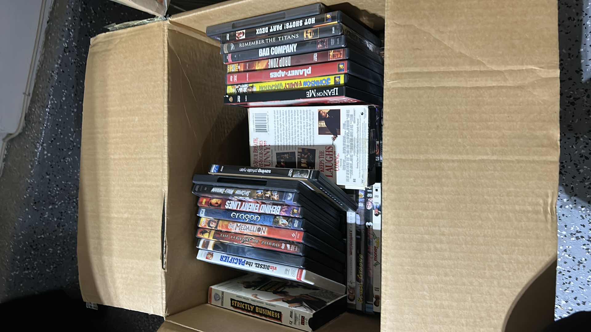 Photo 1 of CARTON FILLED WITH DVD’s