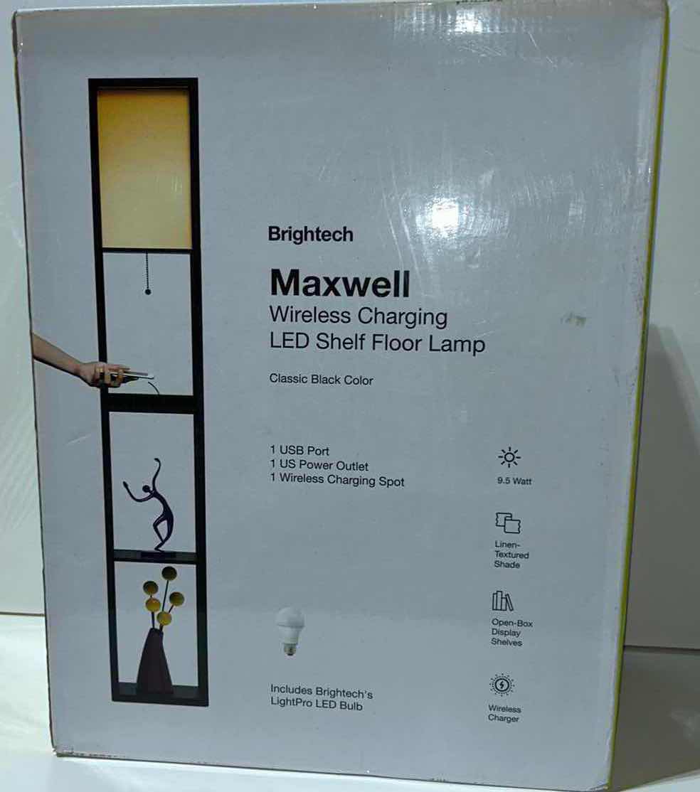 Photo 1 of NEW BRIGHTECH MAXWELL WIRELESS CHARGING LED FLOOR LAMP