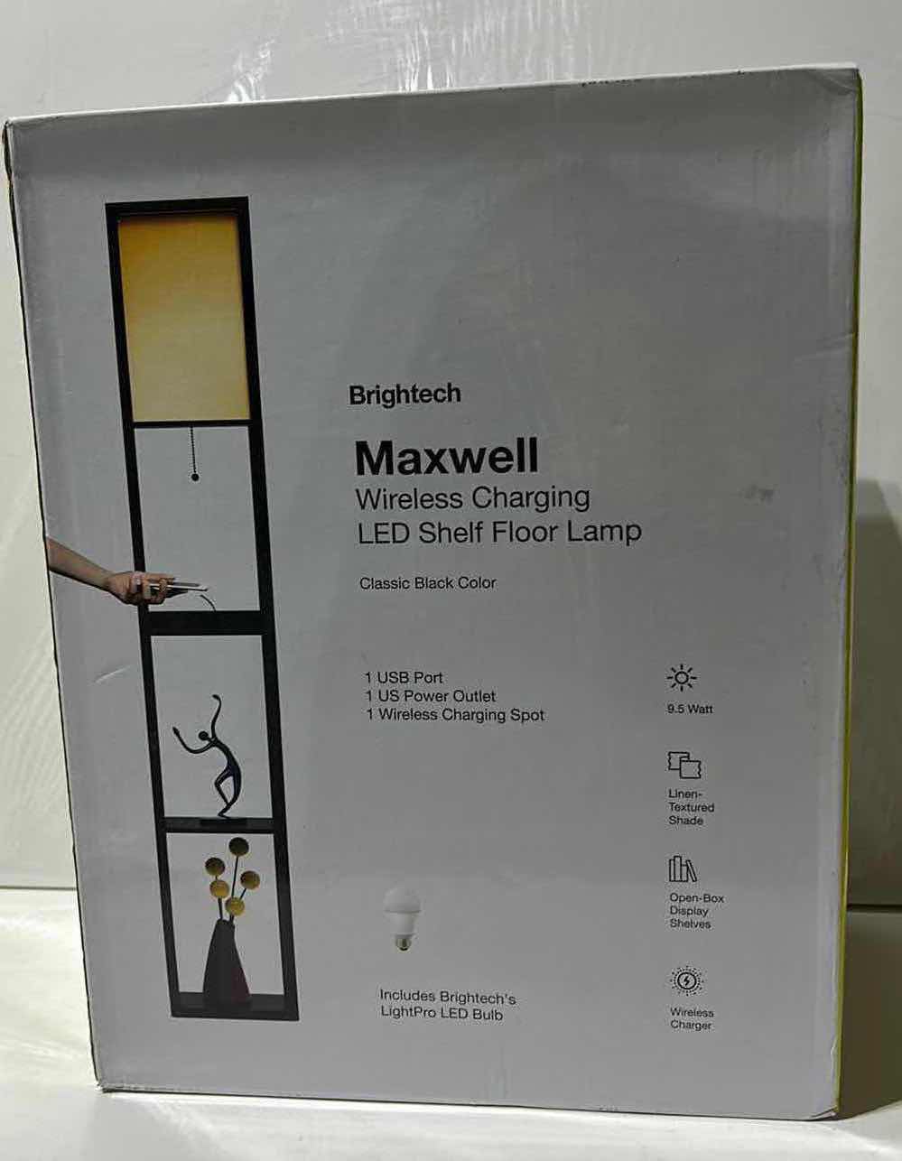 Photo 1 of NEW BRIGHTECH MAXWELL WIRELESS CHARGING LED FLOOR LAMP