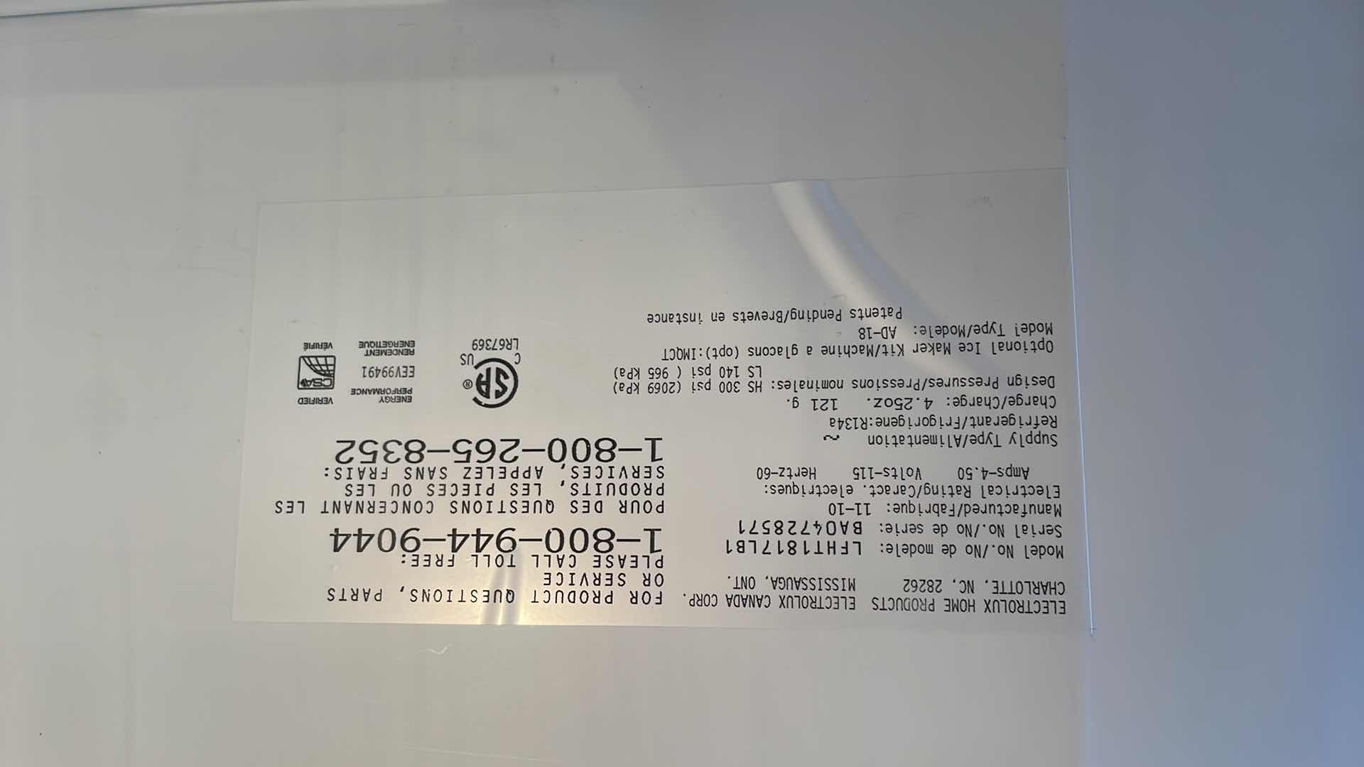 Photo 1 of FRIGIDAIRE BLACK GARAGE FRIDGE 66’x 32’x 28’