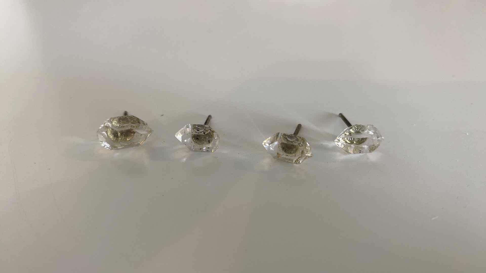 Photo 1 of JEWELRY MAKING - HERKIMER DIAMOND STONES SET ON POSTS NO BACKING