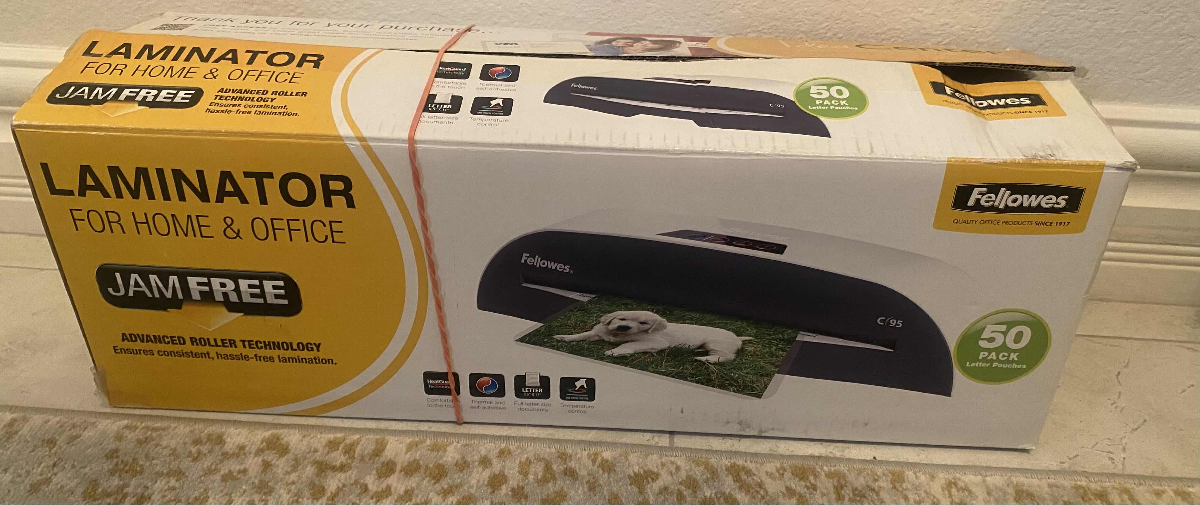 Photo 1 of FELLOWES LAMINATOR WITH LETTER POUCHES