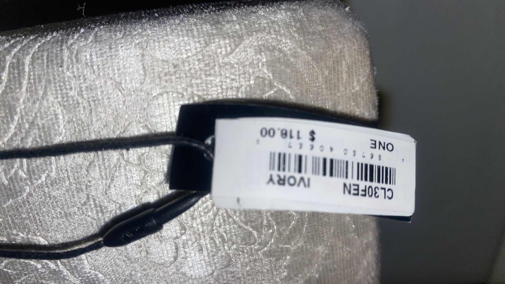 Photo 1 of  NWT TADASHI SHOJI IVORY VELVET CLUTCH