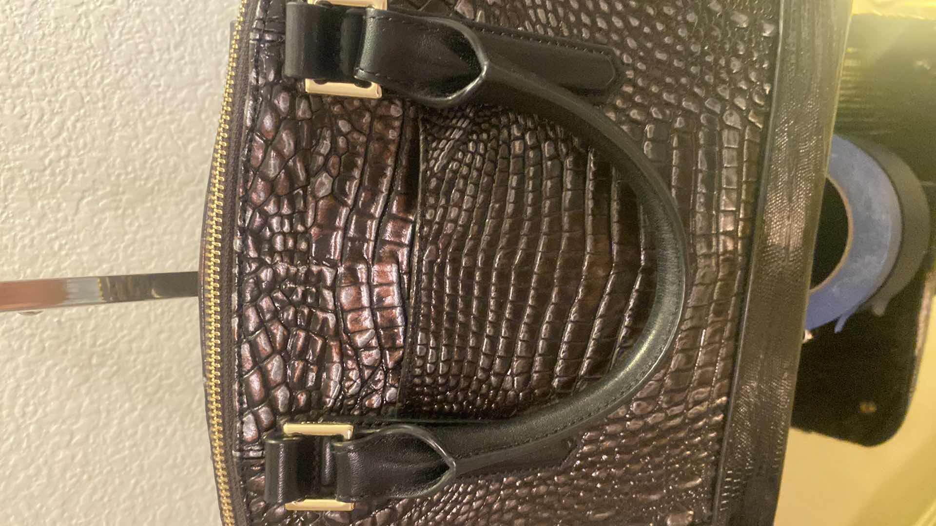 Photo 1 of AUTHENTIC BRAHMIN DUXBURY SATCHEL IN IRONWOOD ALZETTE GENUINE LEATHER $365 &  ADY WALLET $155 LIKE NEW WITH DUST BAG