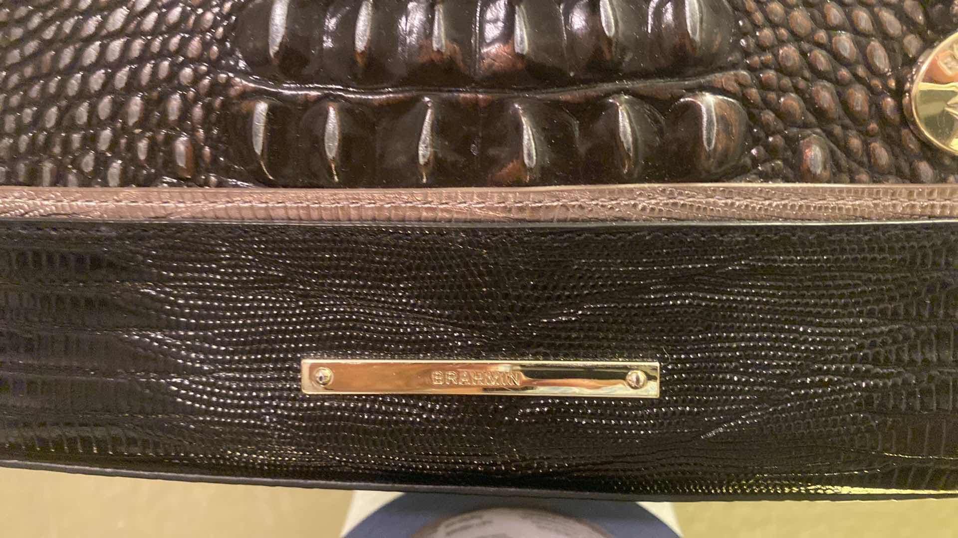 Photo 1 of AUTHENTIC BRAHMIN DUXBURY SATCHEL IN IRONWOOD ALZETTE GENUINE LEATHER $365 &  ADY WALLET $155 LIKE NEW WITH DUST BAG