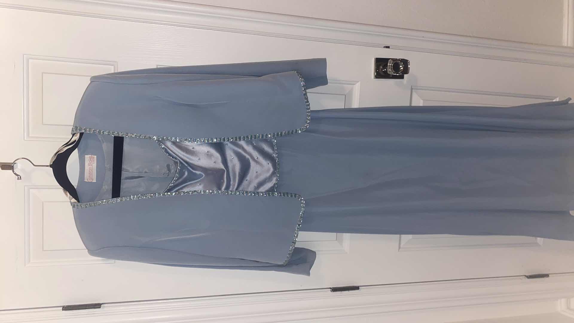 Photo 1 of LADIES CAMERON BLAKE APPROX SIZE 12 EVENING GOWN WITH JACKET (JACKET HAS MARK ON SLEEVE)