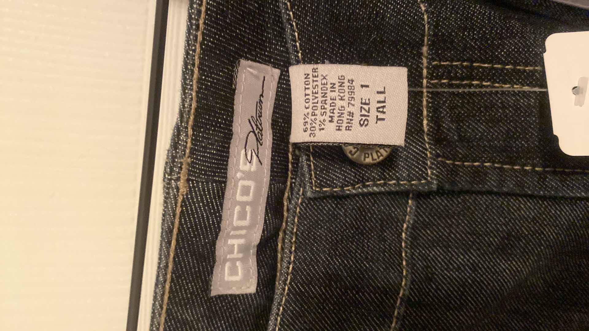 Photo 4 of NWT LADIES SIZE 1 TALL CHICOS EMBELLISHED JEANS