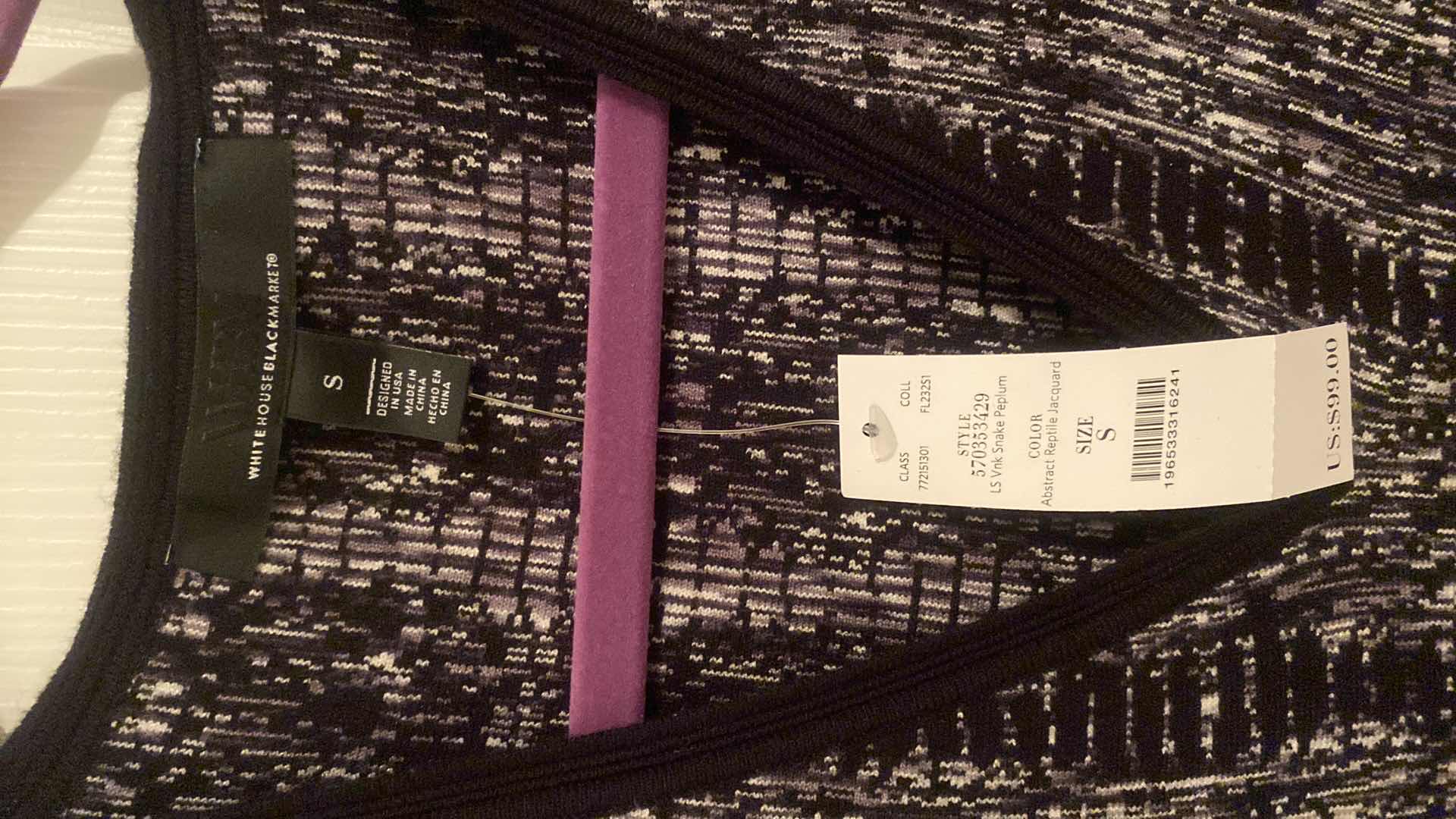 Photo 1 of $99 NWT LADIES SIZE SMALL WHBM SWEATER